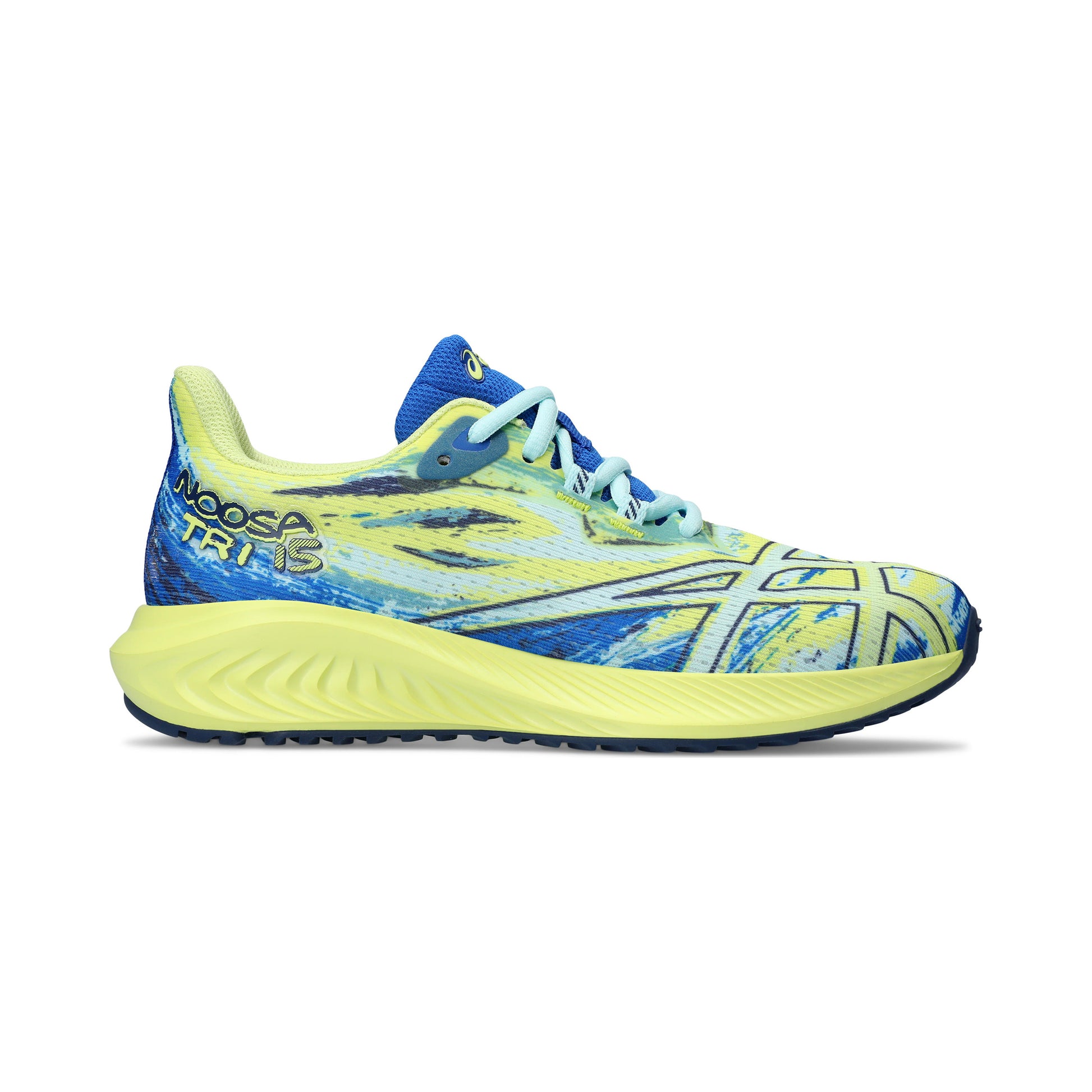 ASICS Gel-Noosa Tri 15 GS Wedstrijdschoen Kinderen - blauw, neongeel