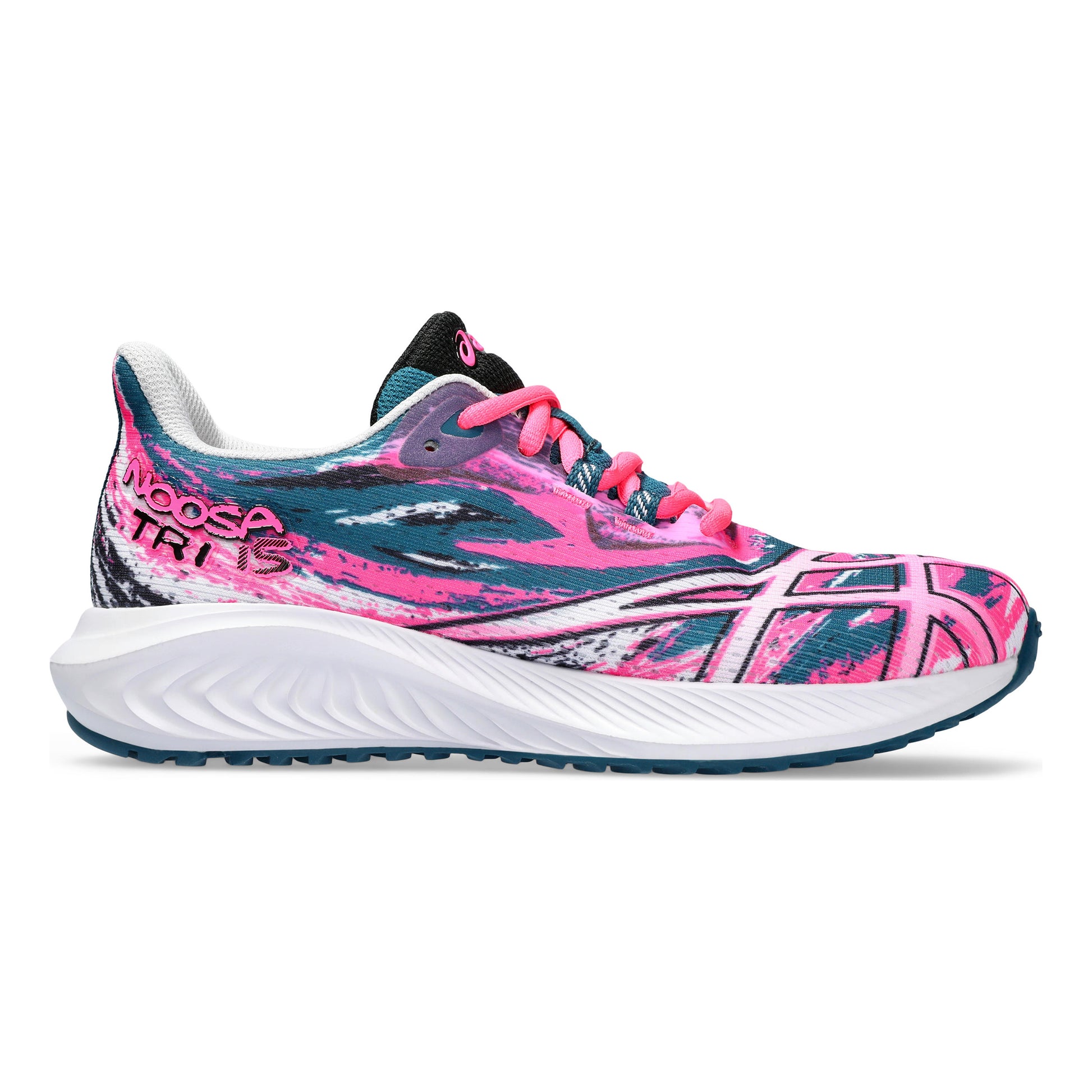 ASICS Gel-Noosa Tri 15 GS Wedstrijdschoen Kinderen - pink, petrolblauw