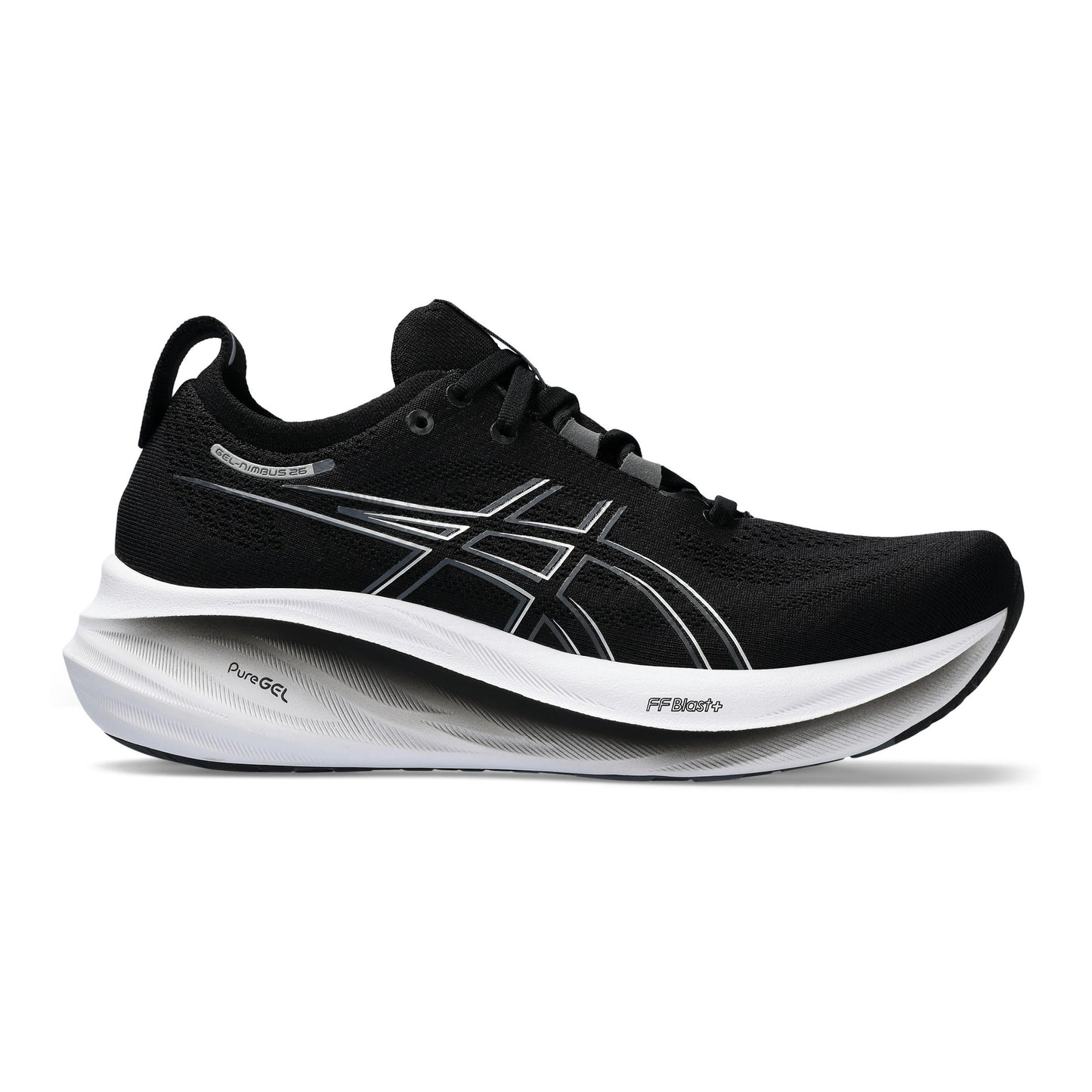 ASICS Gel-Nimbus 26 Neutrale schoen Dames - zwart, grijs