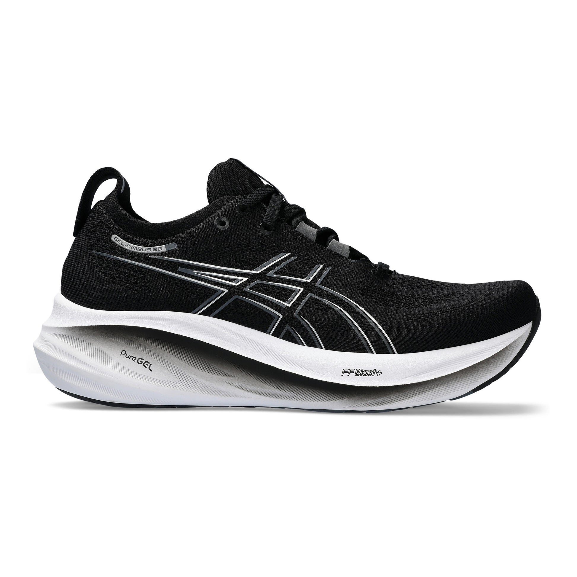 ASICS Gel-Nimbus 26 Neutrale schoen Dames - zwart, grijs