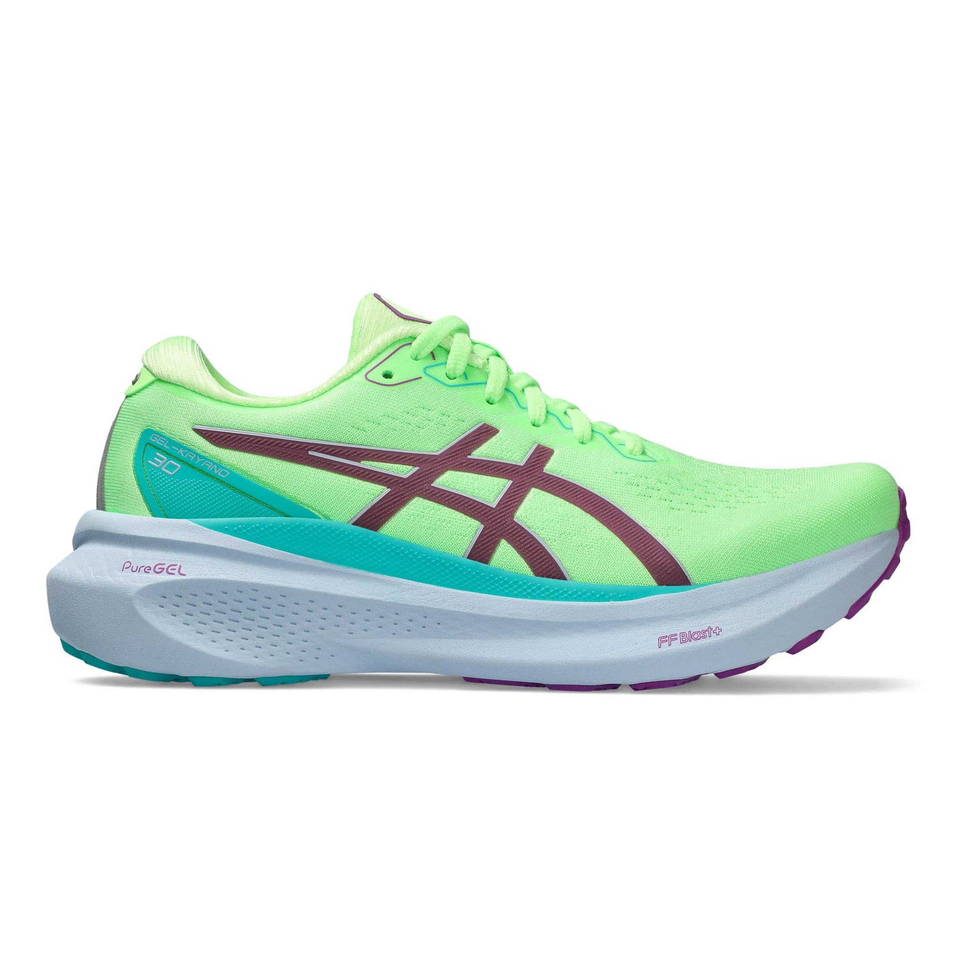 ASICS Gel-Kayano 30 Lite-Show Stabiliteitsschoen Dames - neongroen, veelkleurig