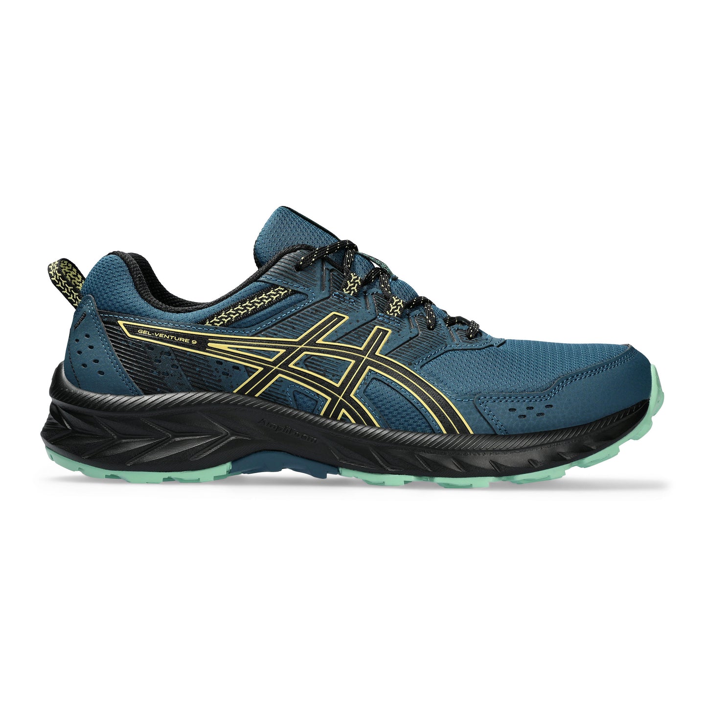 ASICS Gel-Venture 9 Trailschoen Heren - petrolblauw, zwart