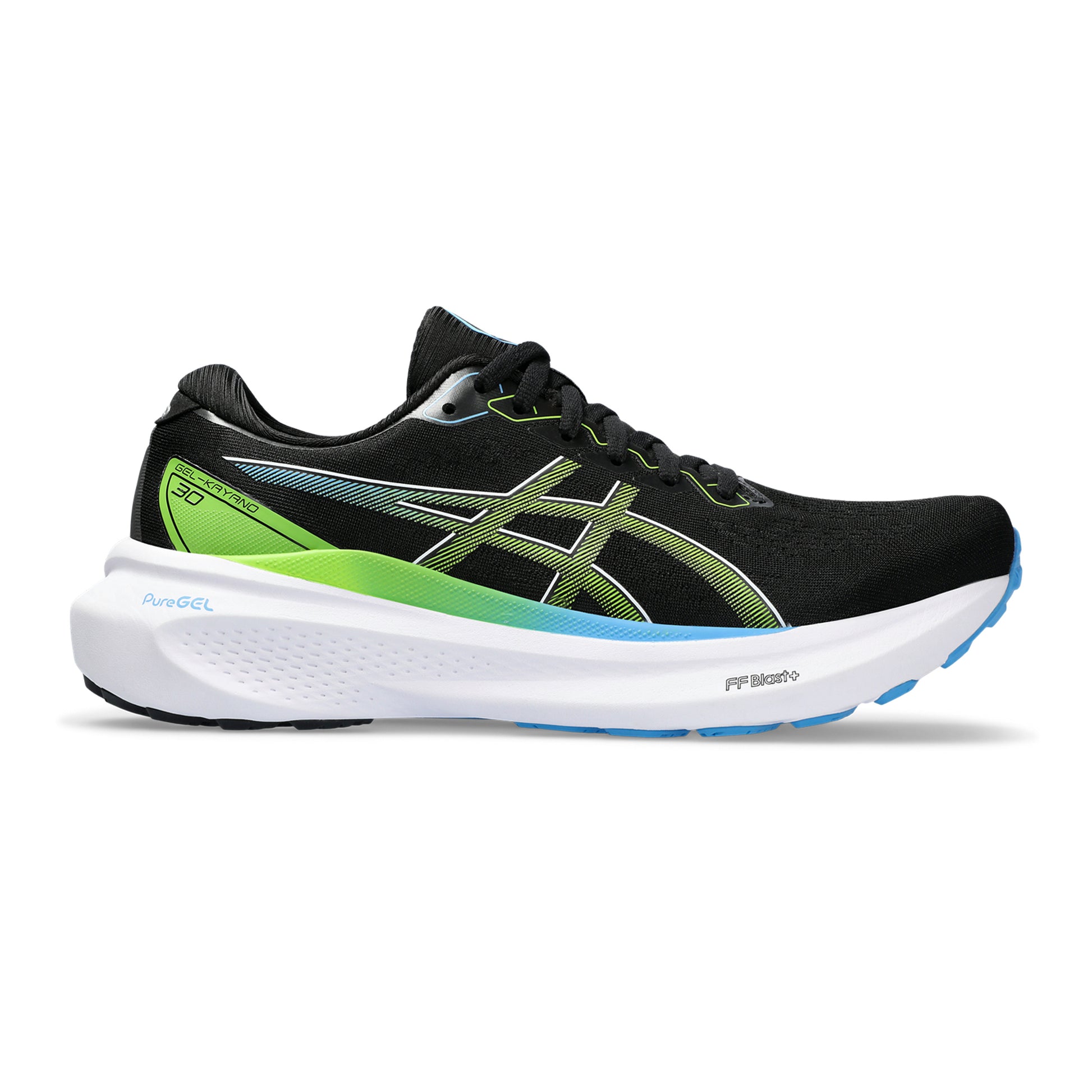ASICS Gel-Kayano 30 Stabiliteitsschoen Heren - zwart, neongroen