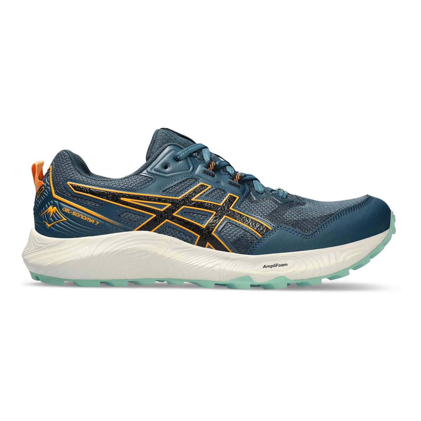 ASICS Gel-Sonoma 7 Trailschoen Heren - petrolblauw, oranje