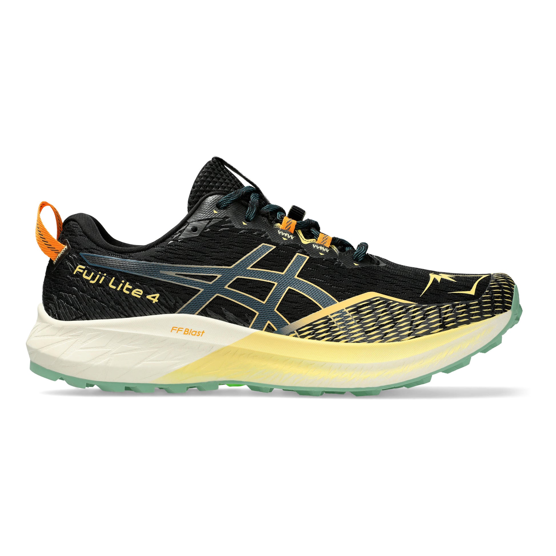ASICS Fuji Lite 4 Trailschoen Heren - zwart, oranje
