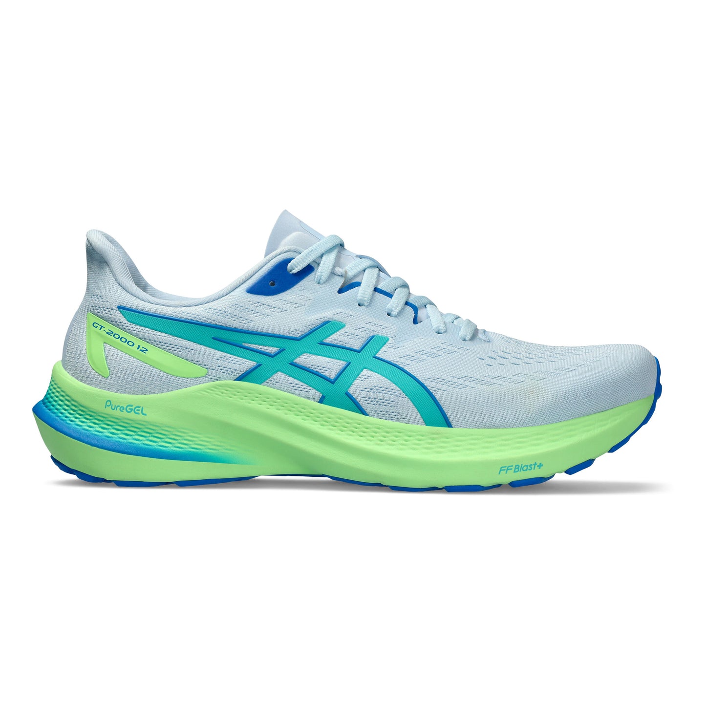 ASICS GT-2000 12 Lite-Show Stabiliteitsschoen Heren - lichtblauw, neongroen