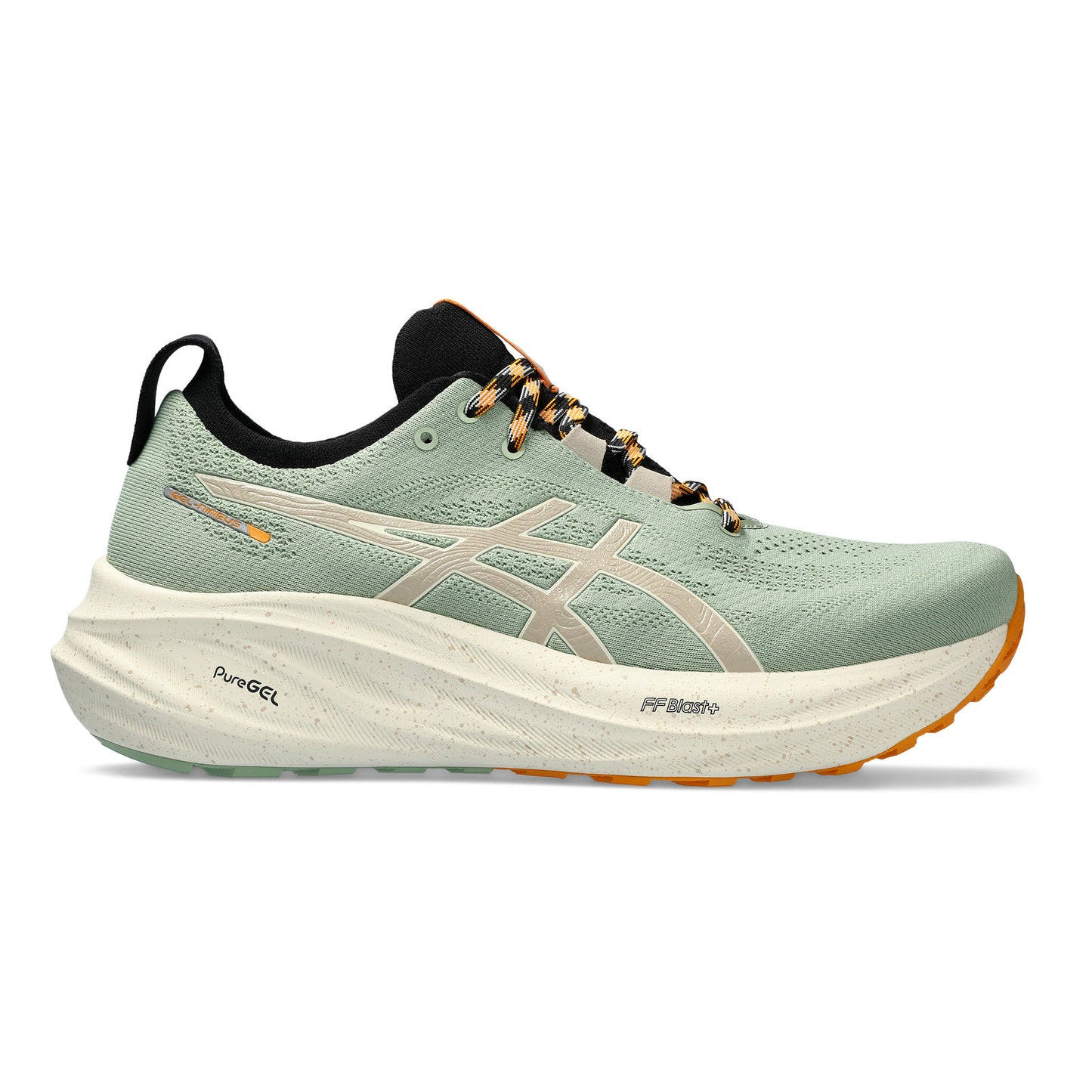 ASICS Gel-Nimbus 26 TR Neutrale schoen Heren - olijf, oranje