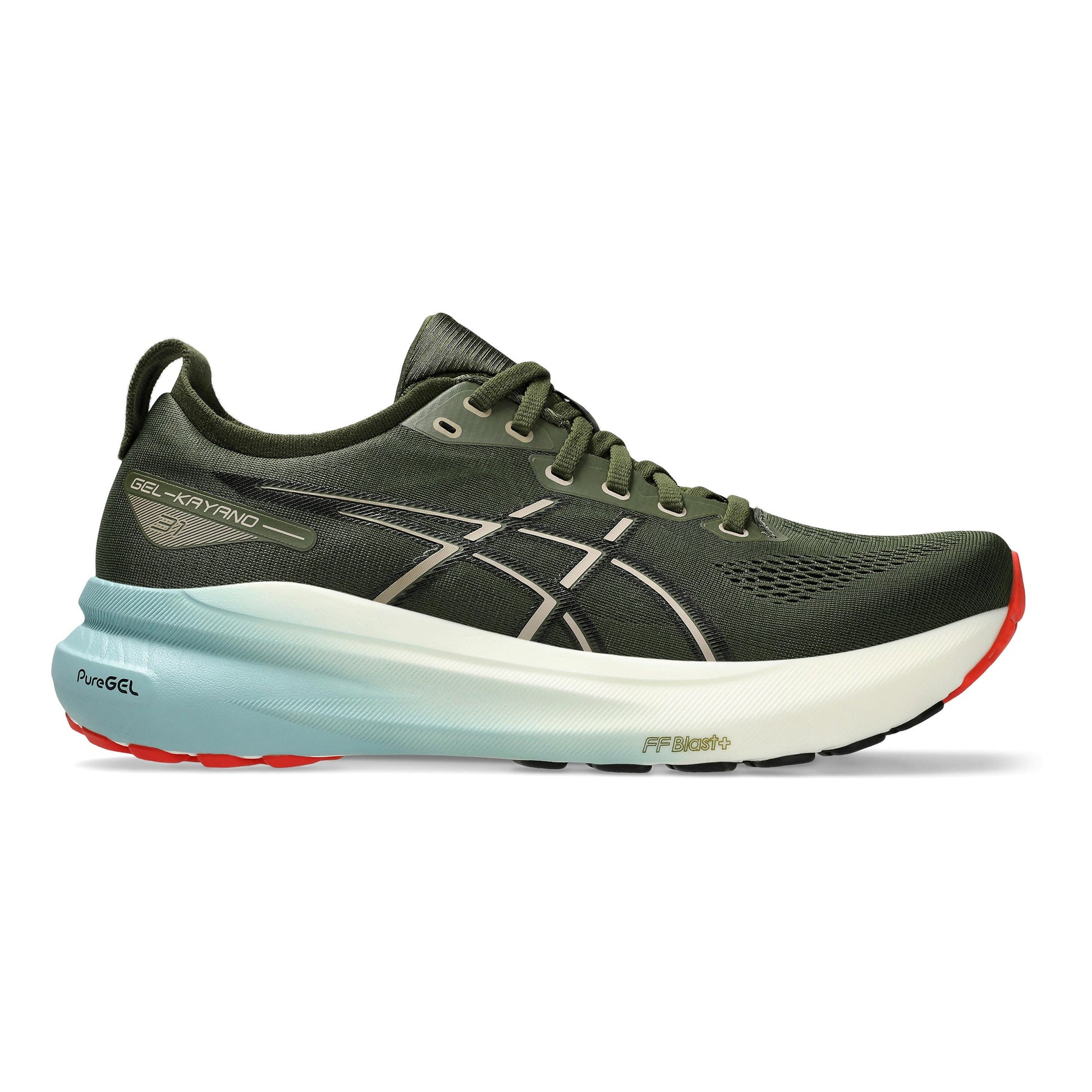 ASICS Gel-Kayano 31 Stabiliteitsschoen Heren - donkergroen, zwart