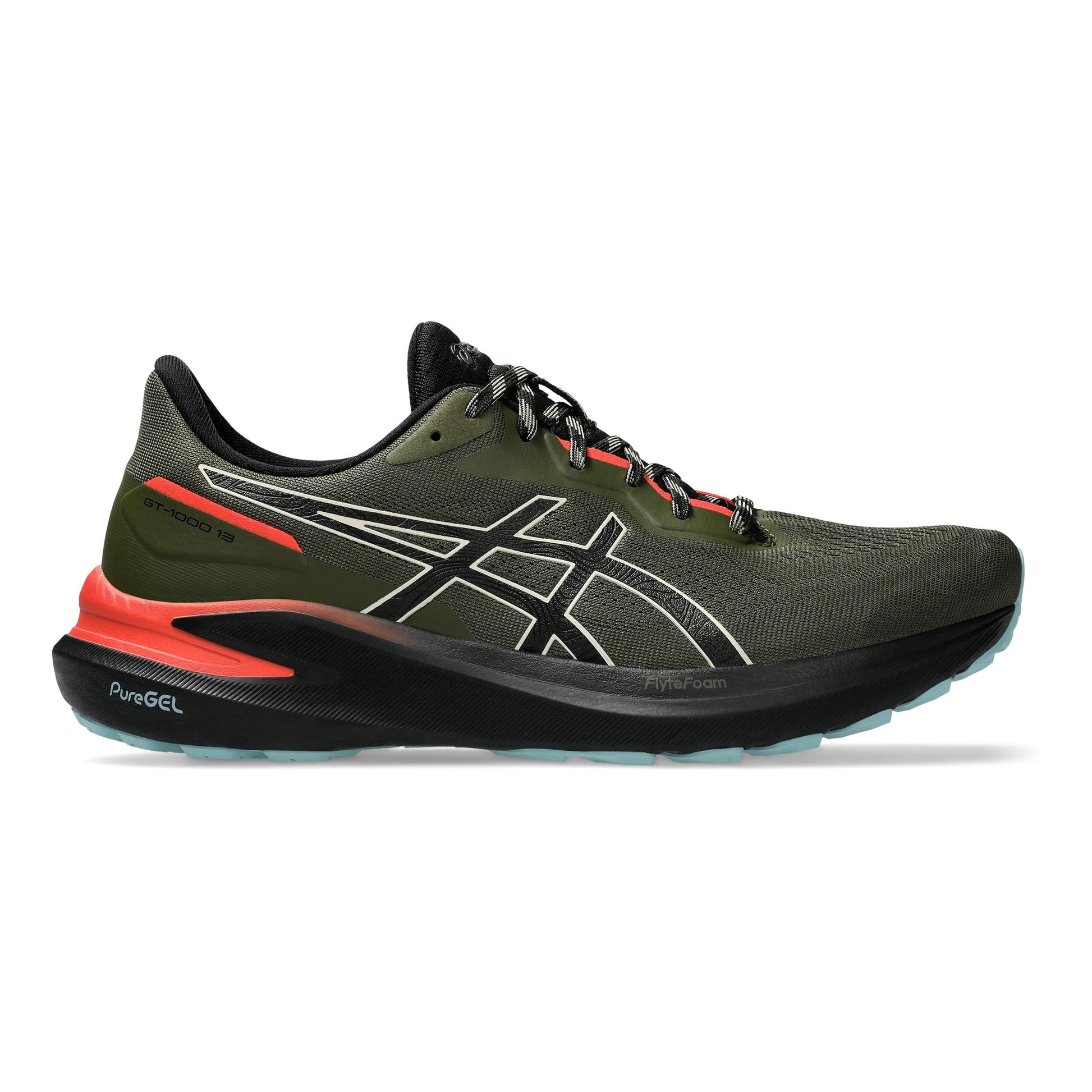 ASICS GT-1000 13 TR Stabiliteitsschoen Heren - olijf, zwart