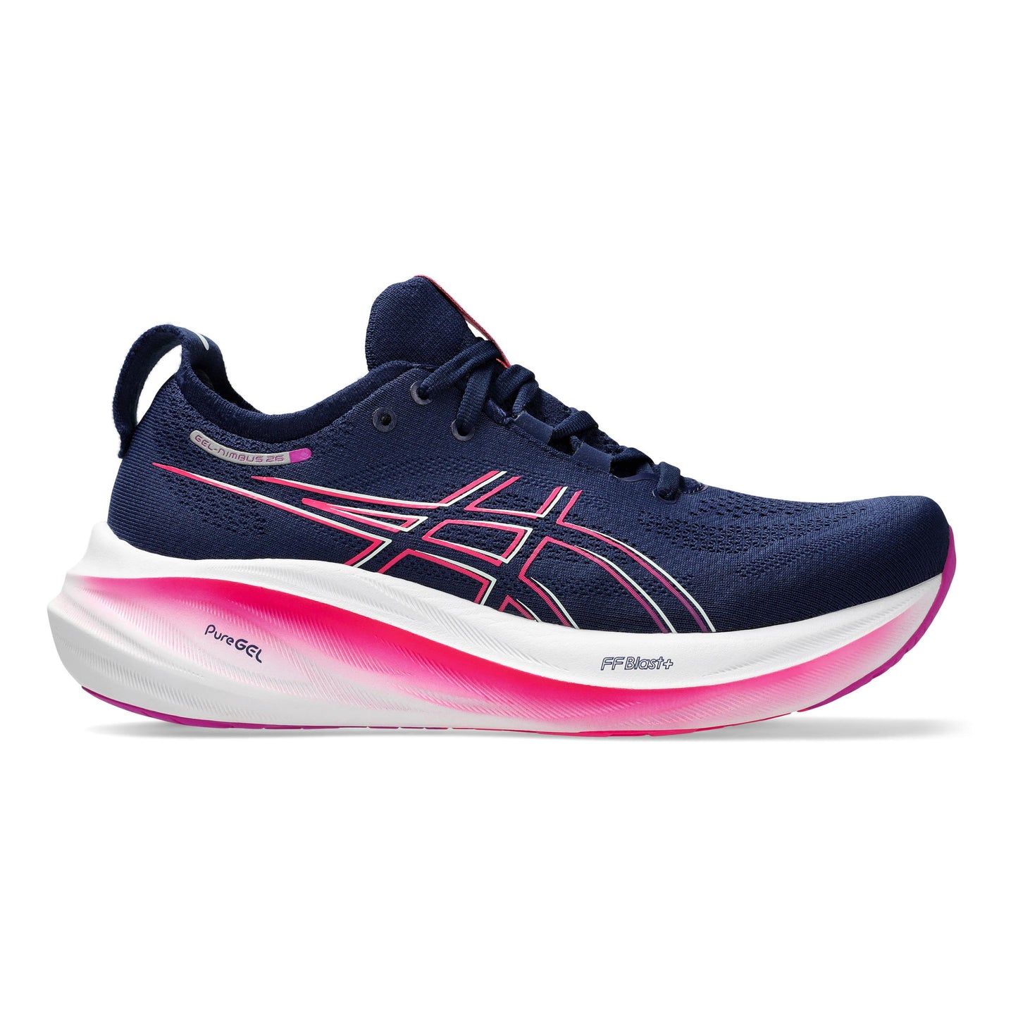 ASICS Gel-Nimbus 26 Neutrale schoen Dames - blauw, pink