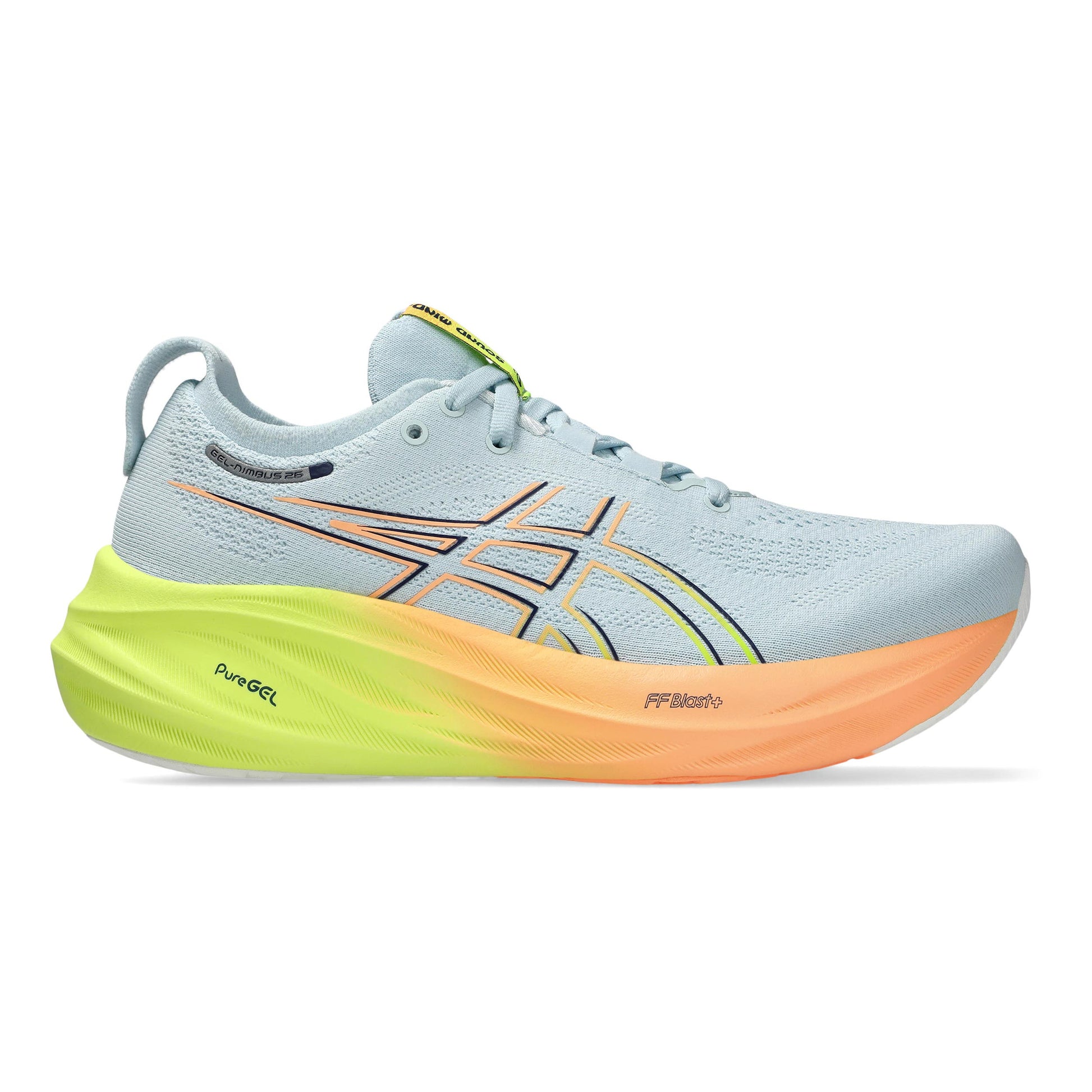 ASICS Gel-Nimbus 26 Paris Neutrale schoen Dames - lichtgrijs, oranje