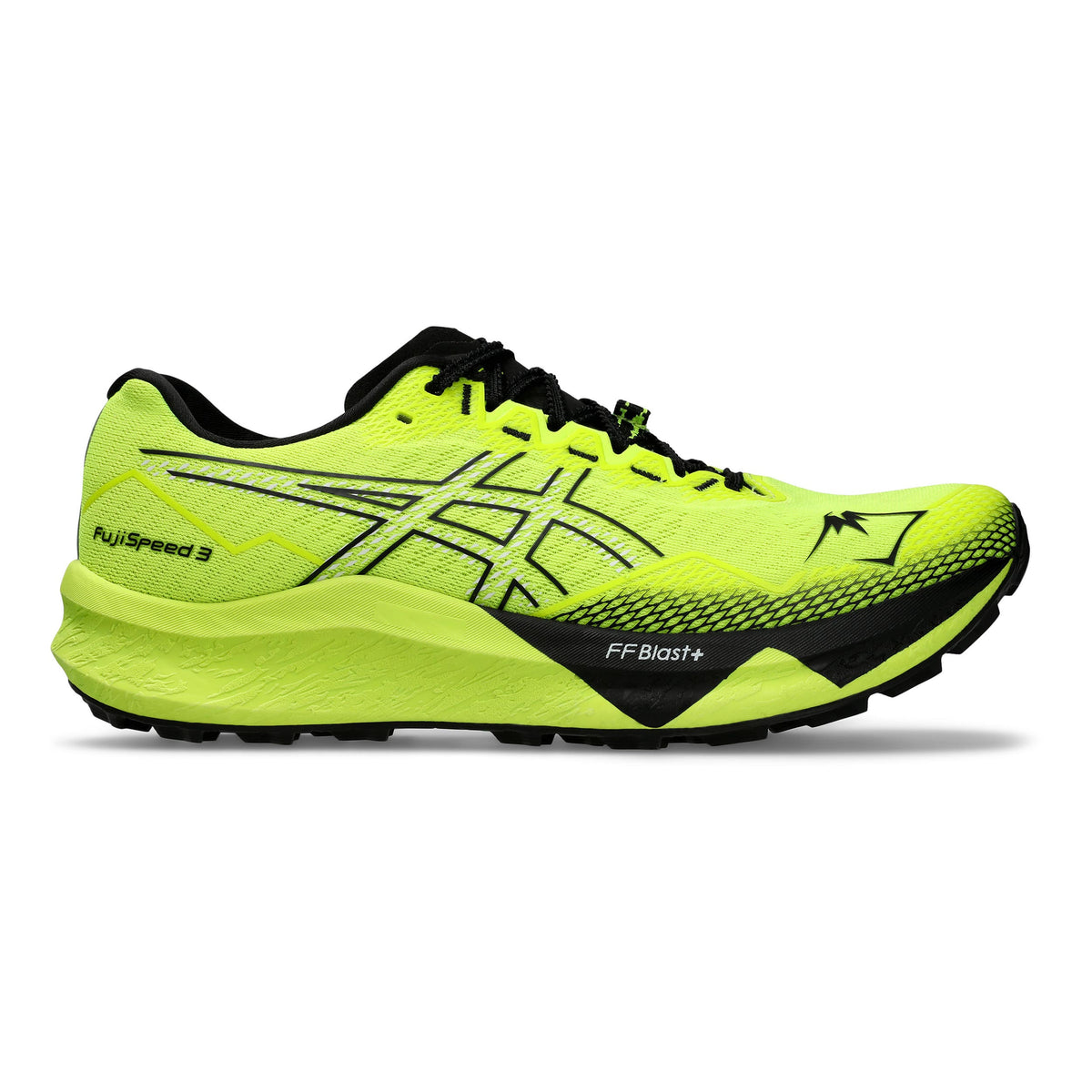 ASICS Fuji Speed 3 Trailschoen Heren - geel, zwart