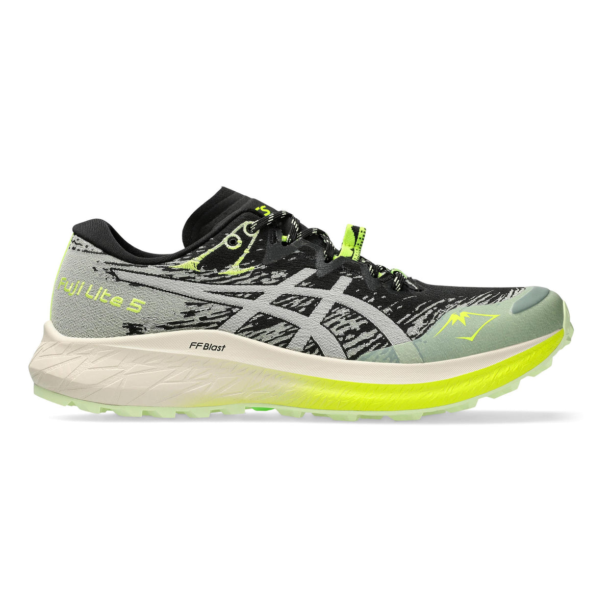 ASICS Fuji Lite 5 Trailschoen Dames - zwart, beige