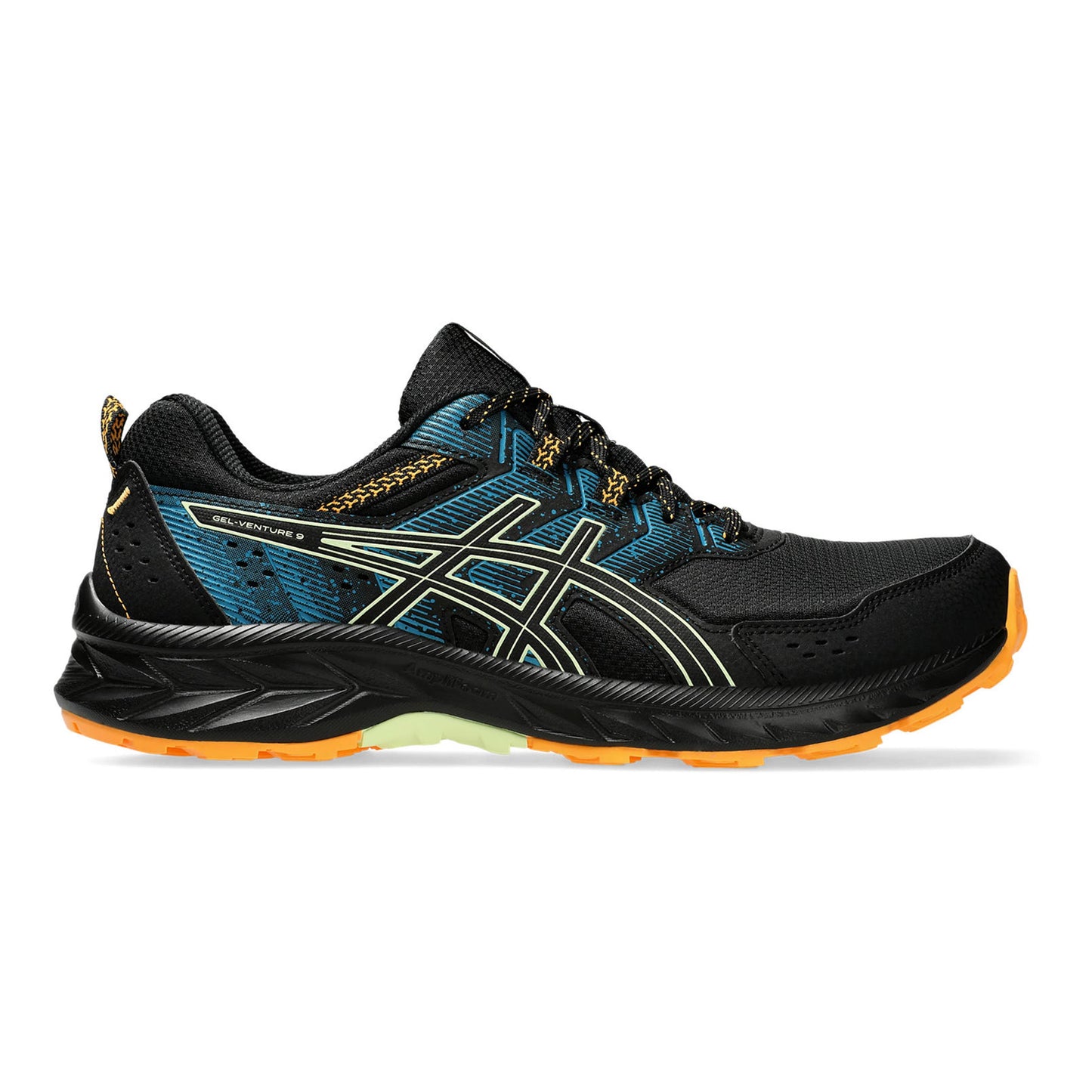 ASICS Gel-Venture 9 Trailschoen Heren - zwart, oranje