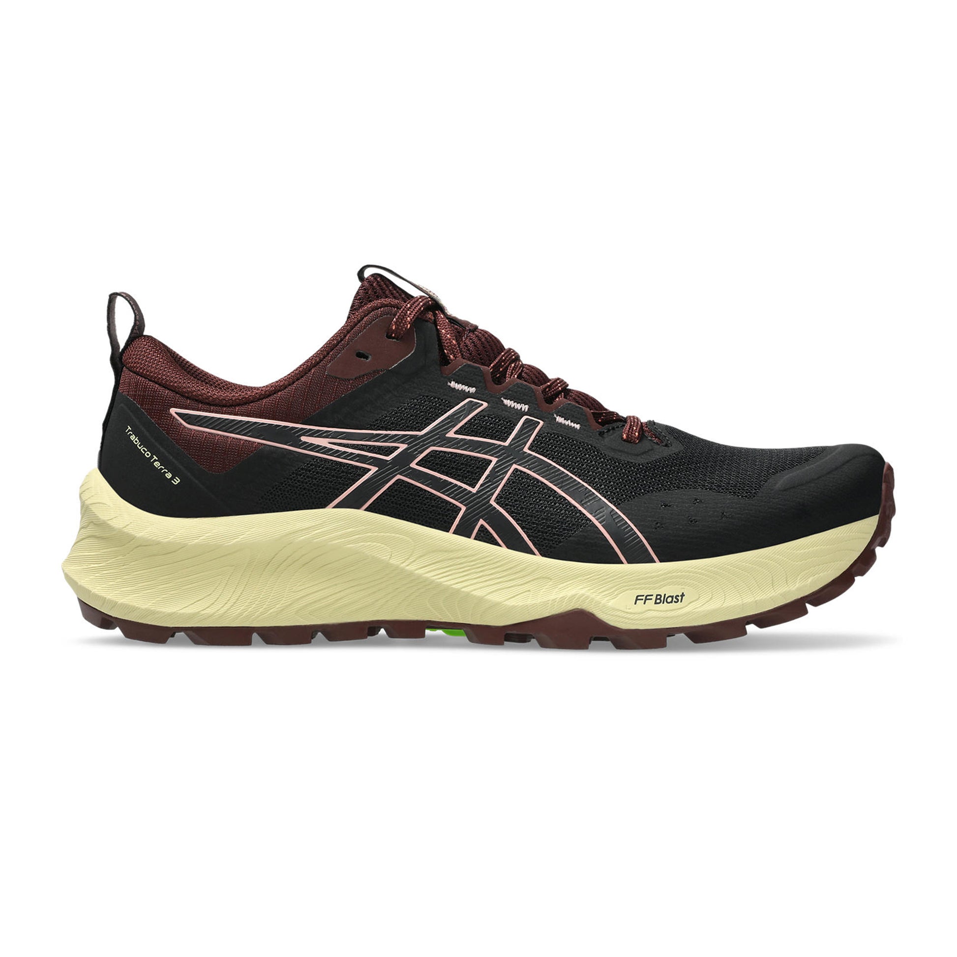 ASICS Trabuco Terra 3 Trailschoen Dames-zwart, donkerrood