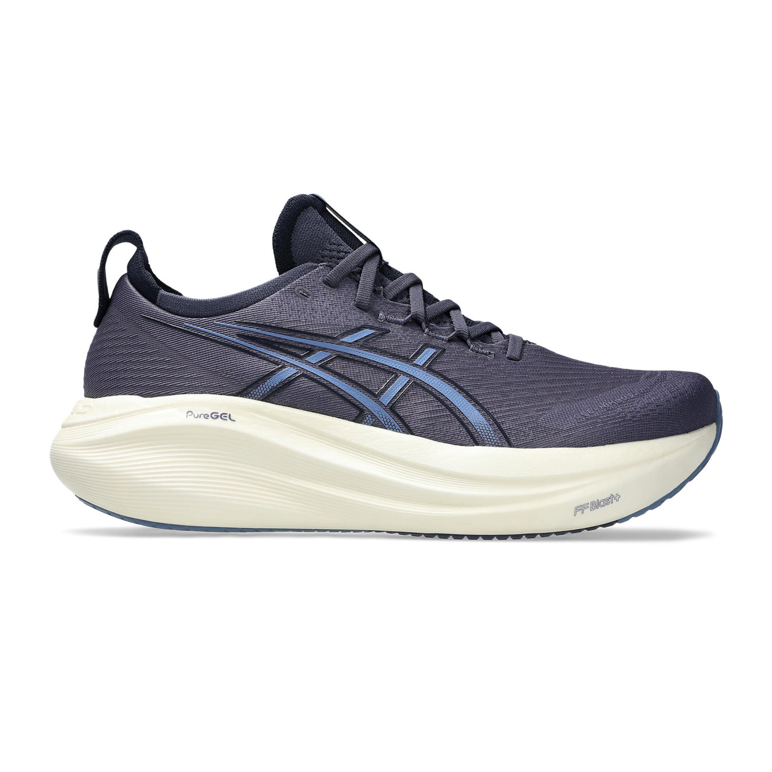 ASICS Gel-Nimbus 27 Neutrale Schoen Heren-Blaugrau,Donkerblauw