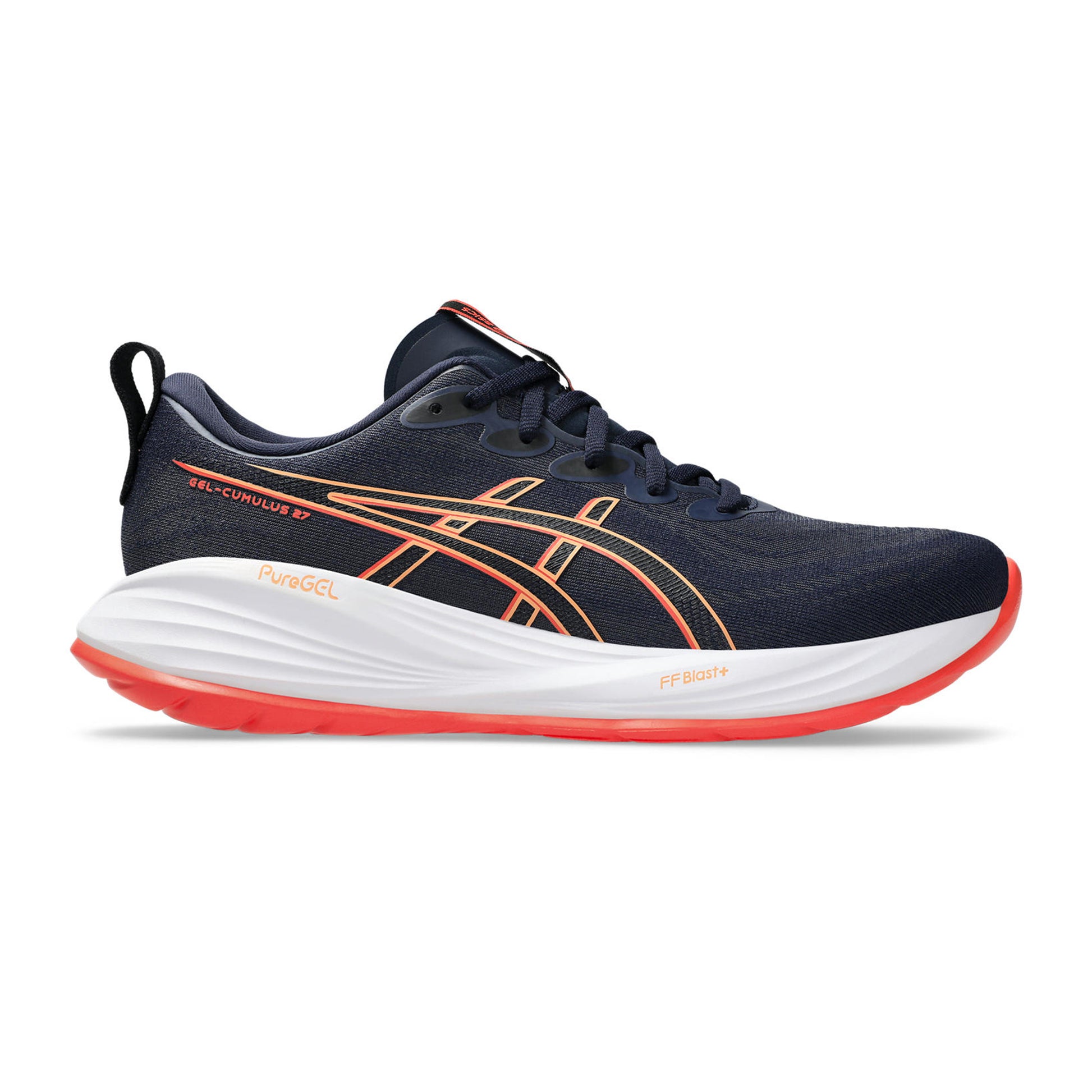 ASICS Gel-Cumulus 27 Neutrale Schoen Heren-Donkerblauw,Koraal
