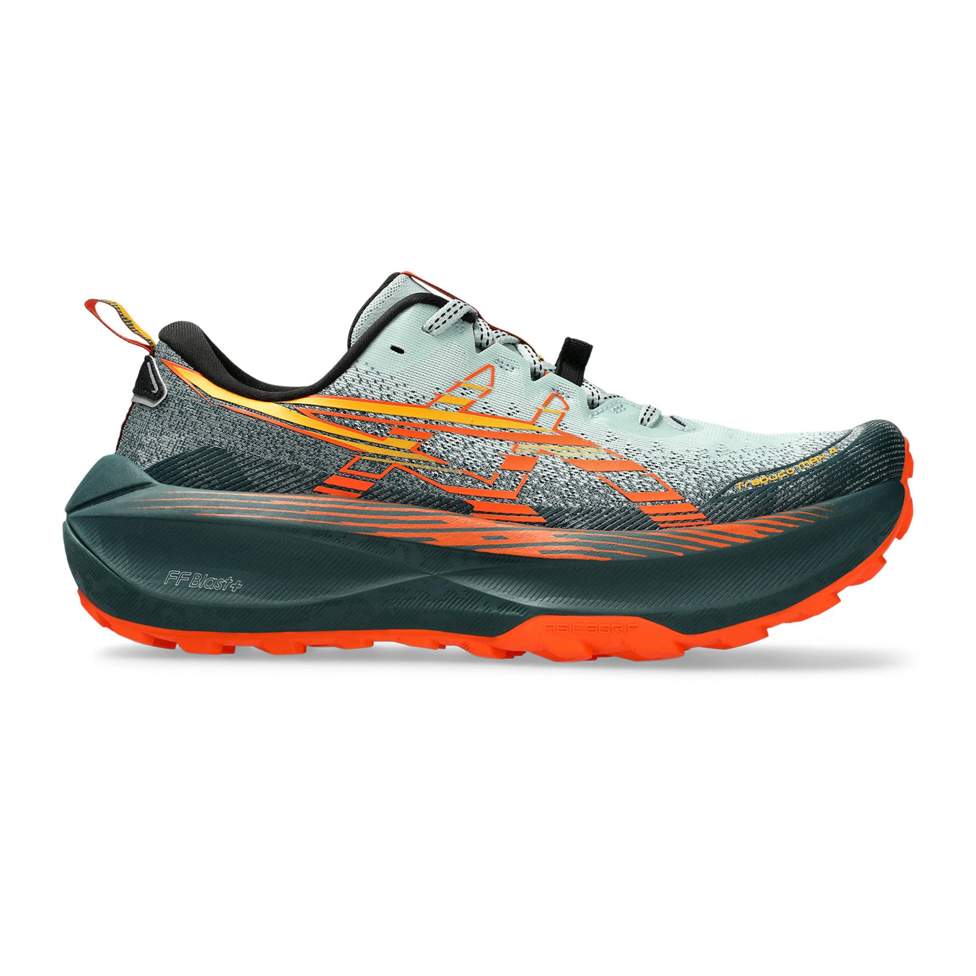 ASICS Trabuco Max 4 Trailschoen Heren - donkergroen, oranje