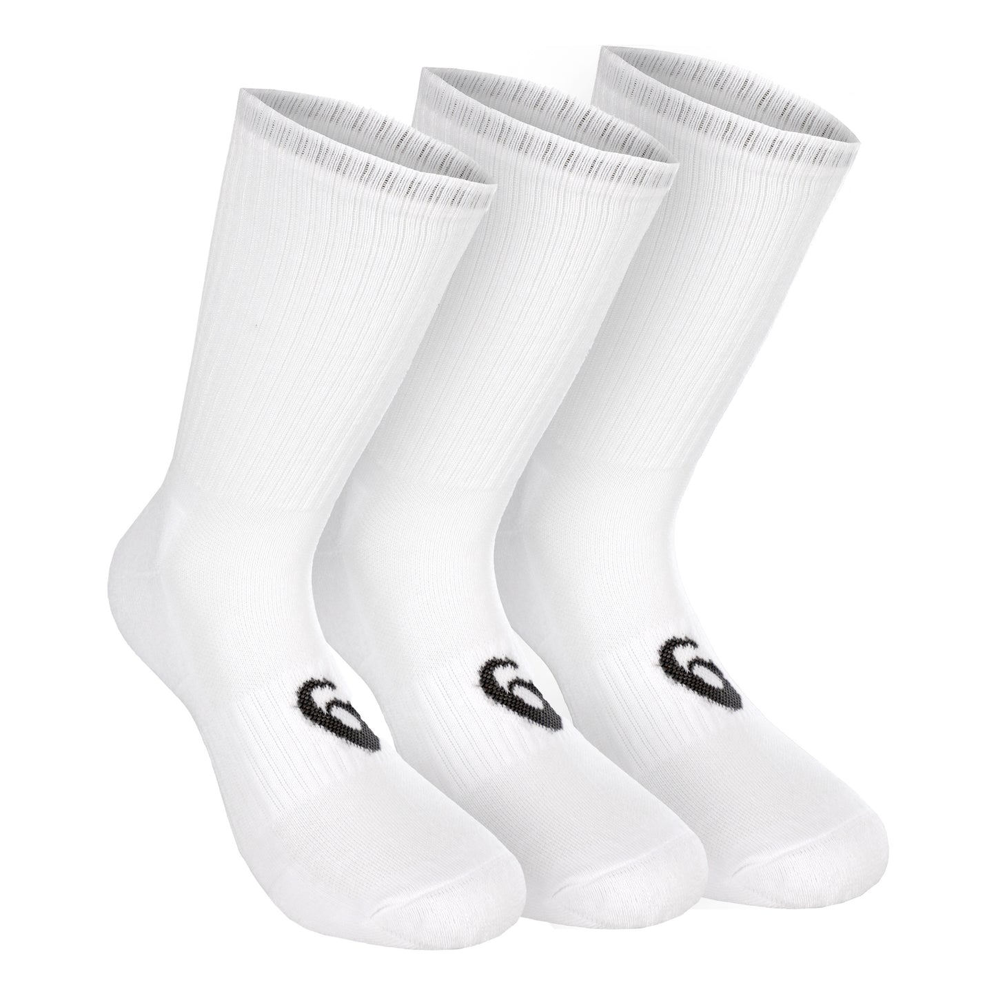 ASICS Crew Sportsokken Verpakking 3 Stuks-Wit,Zwart