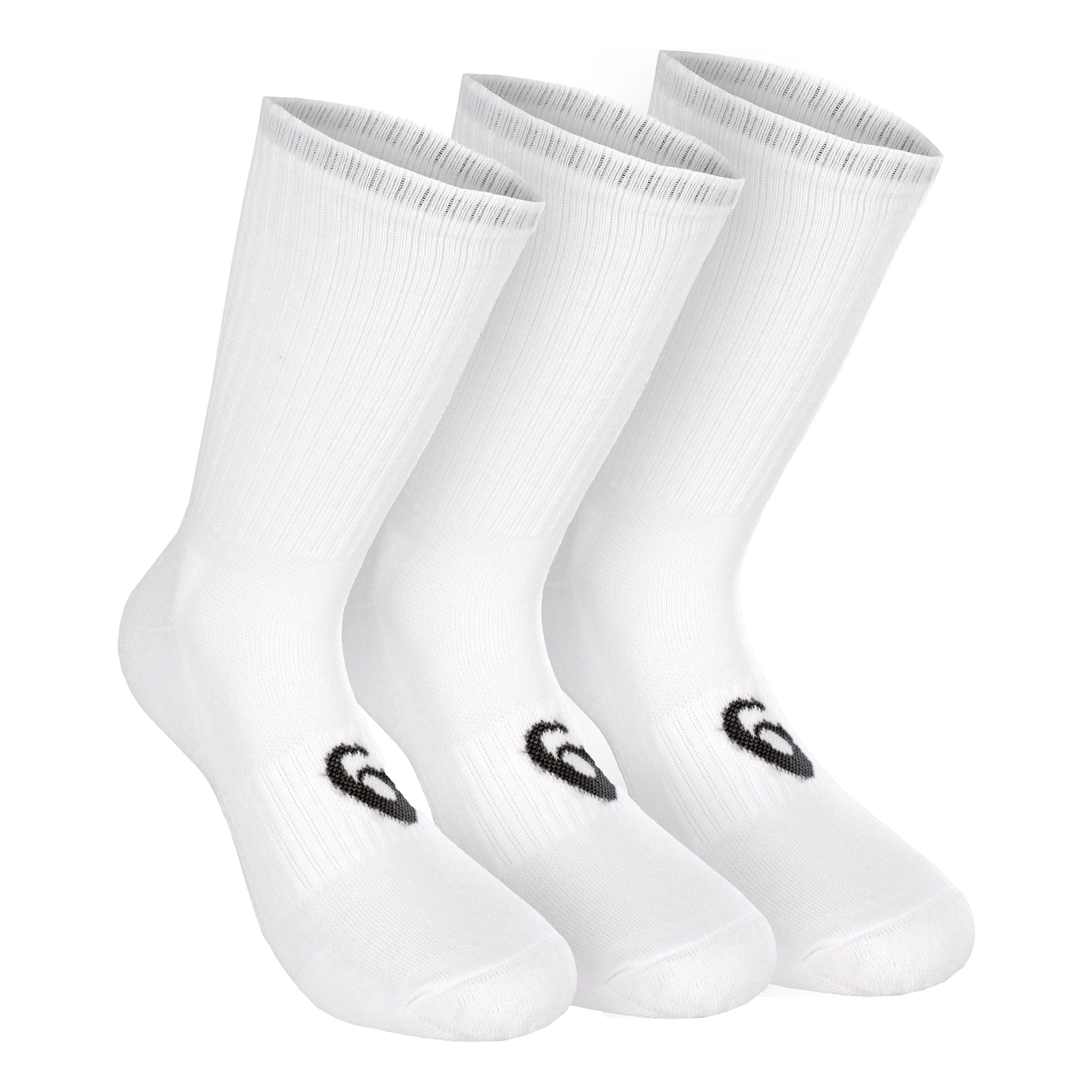 ASICS Crew Sportsokken Verpakking 3 Stuks-Wit,Zwart