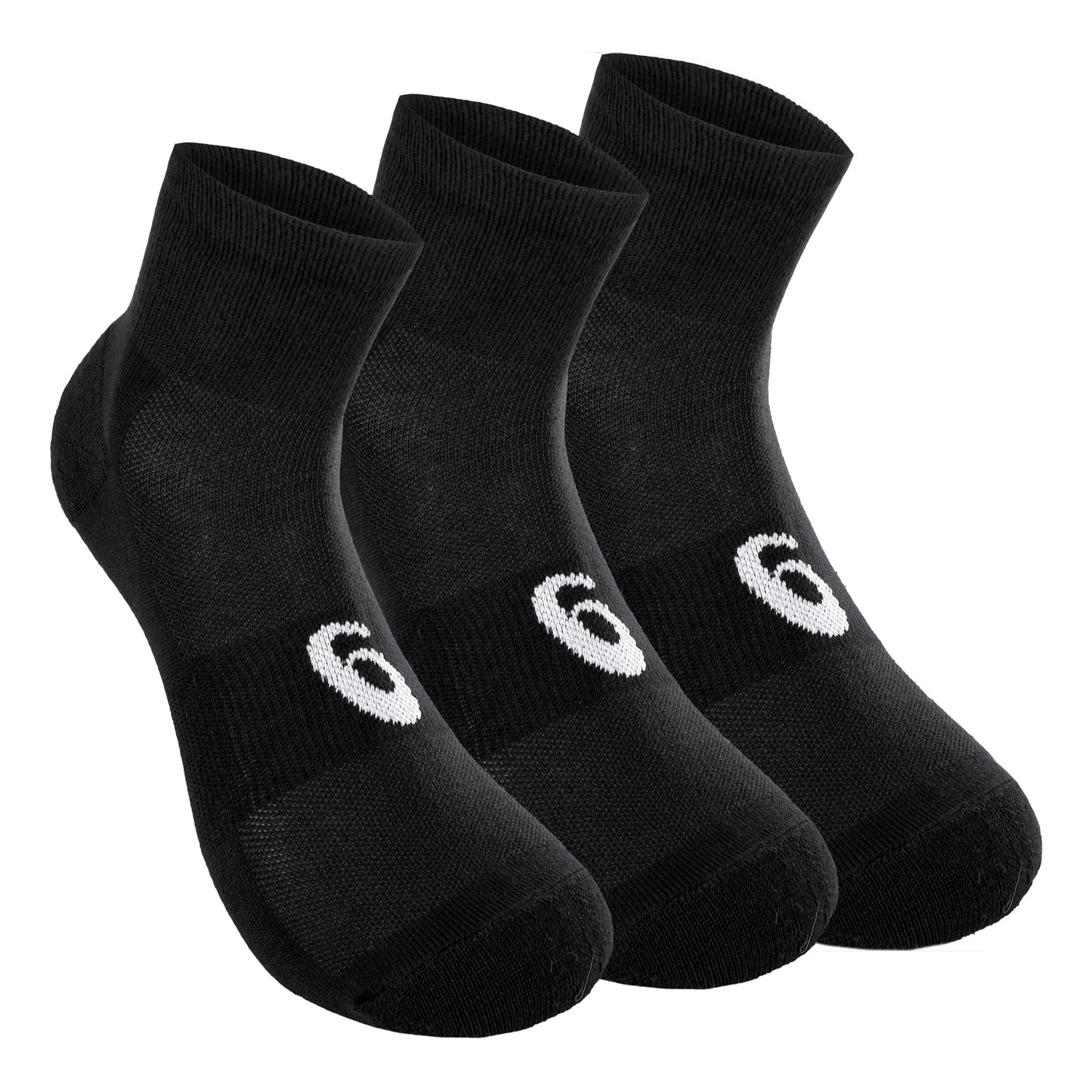 ASICS Quarter Sportsokken Verpakking 3 Stuks-Zwart,Wit