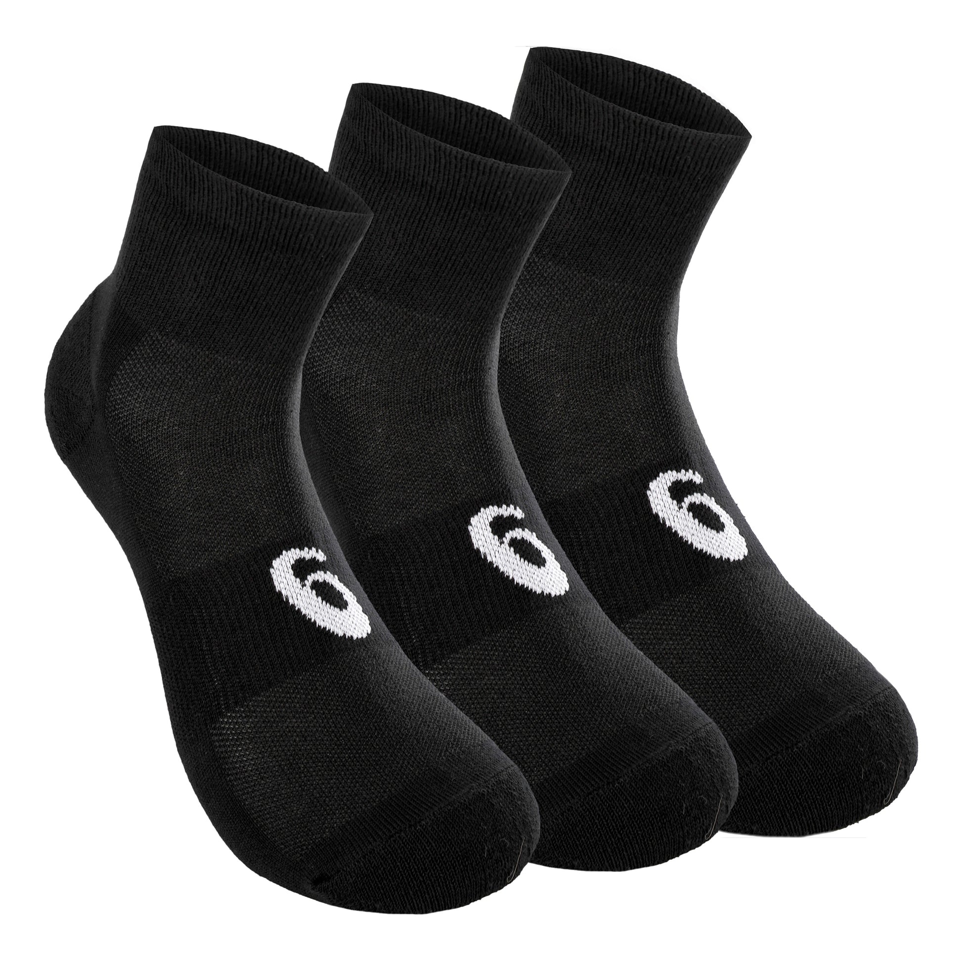 ASICS Quarter Sportsokken Verpakking 3 Stuks-Zwart,Wit