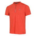 Metarun Half-Zip Hardloopshirt Heren - rood,