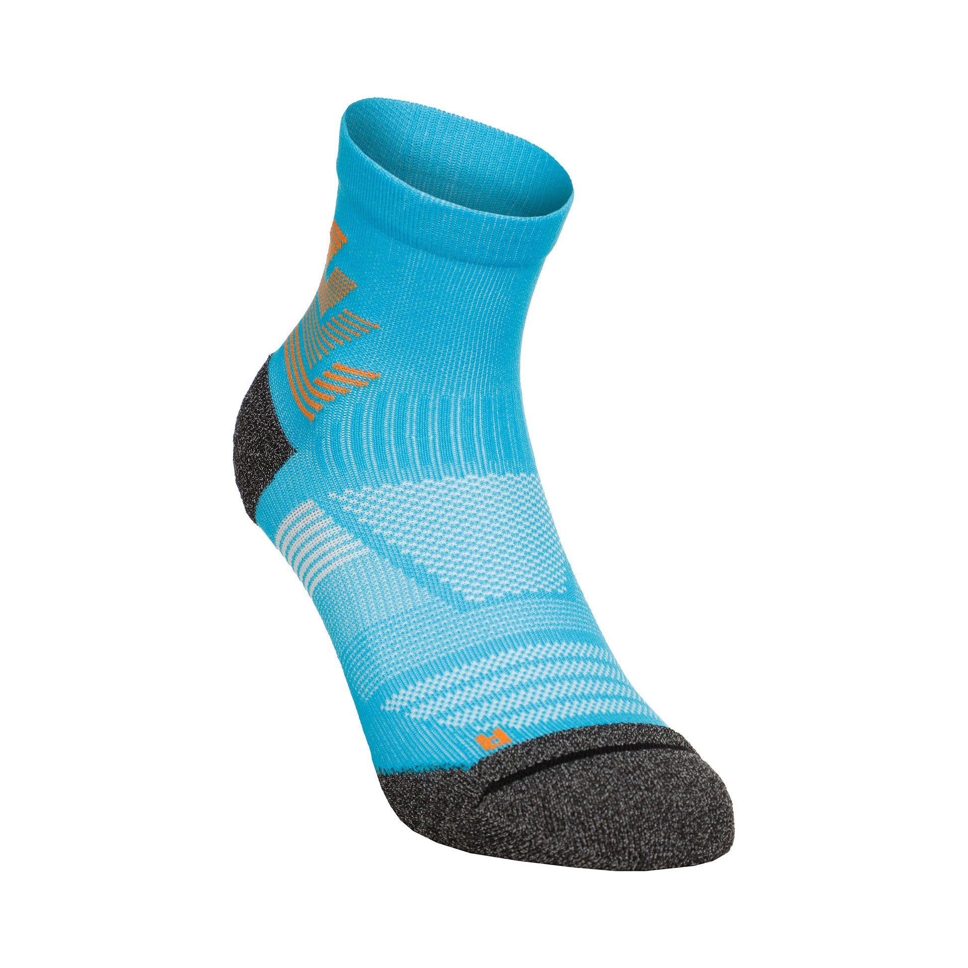 ASICS Technology Run Quarter Sportsokken Unisex - blauw, oranje