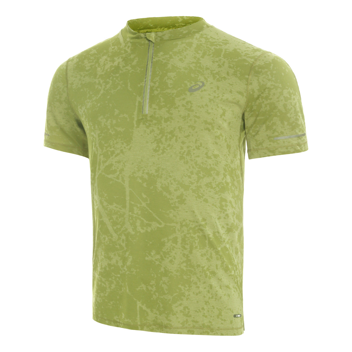 ASICS Metarun Half-Zip Pattern Hardloopshirt Heren - olijf,