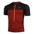 Fujitrail Hardloopshirt Heren - donkerrood, zwart
