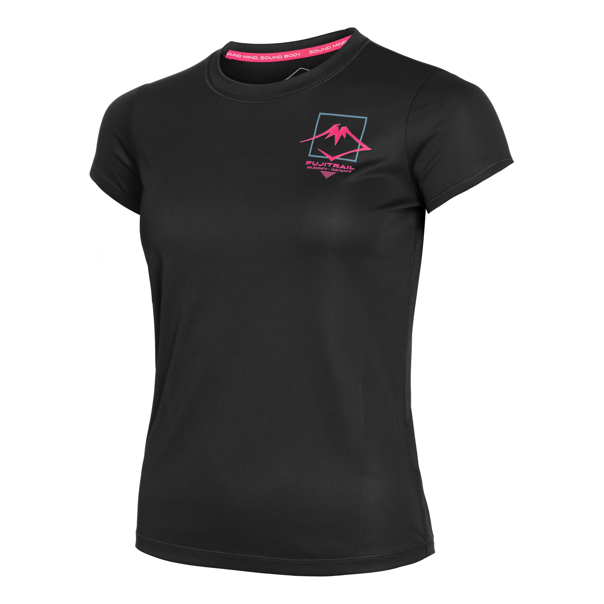 ASICS Fujitrail Logo Hardloopshirt Dames - zwart,