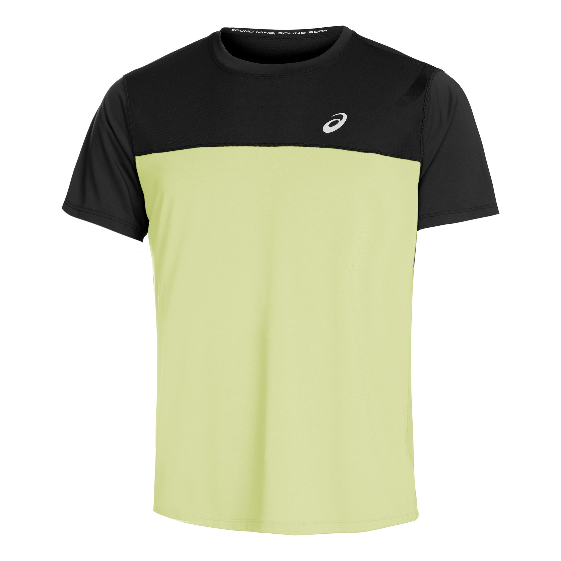 ASICS Race Hardloopshirt Heren - zwart, neongeel
