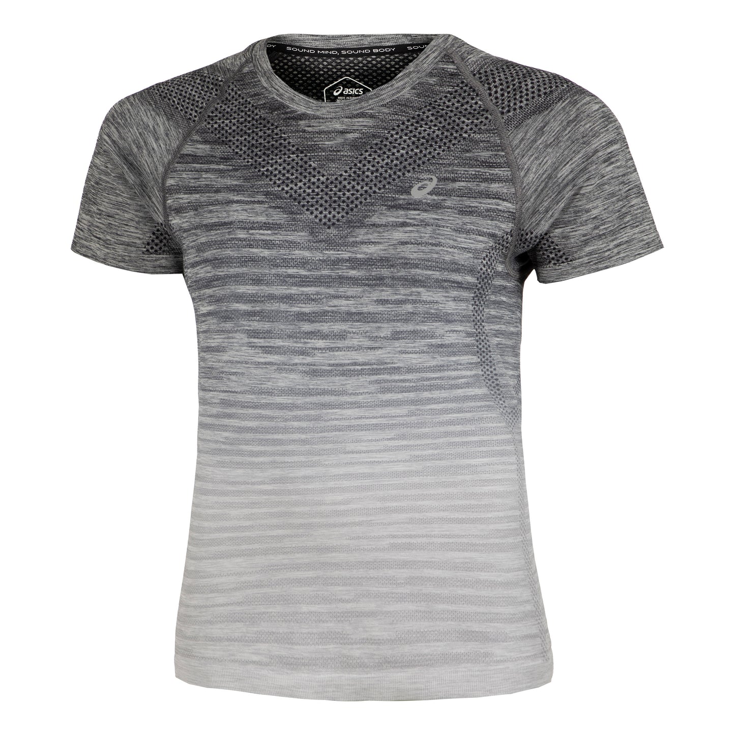 ASICS Seamless Hardloopshirt Dames-Wit,Grijs