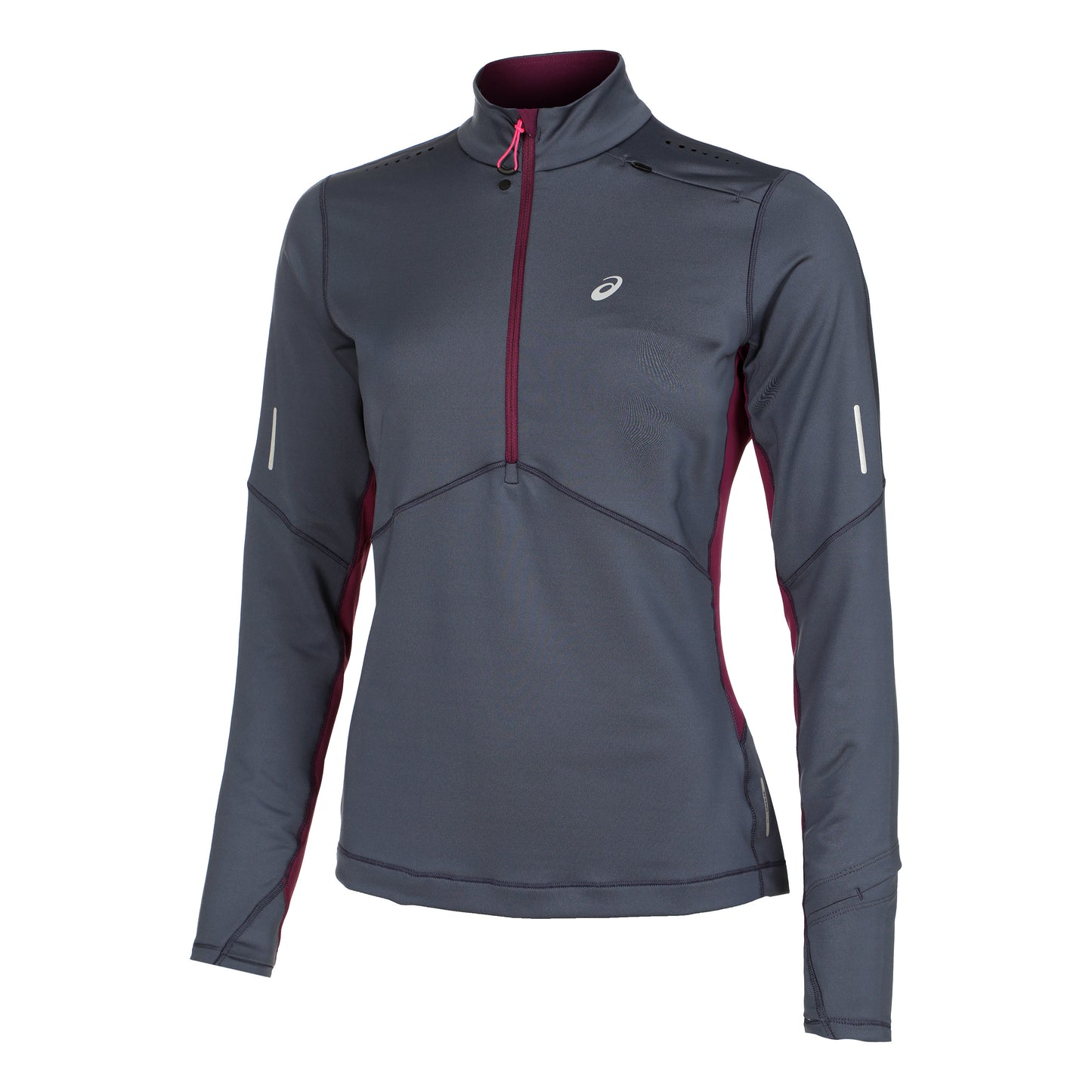 ASICS Winter Run Half-Zip Midlayer Topje hardlopen Dames - petrolblauw, paars
