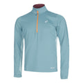 Winter Run Half-Zip Midlayer Topje hardlopen Heren - petrolblauw, grijs