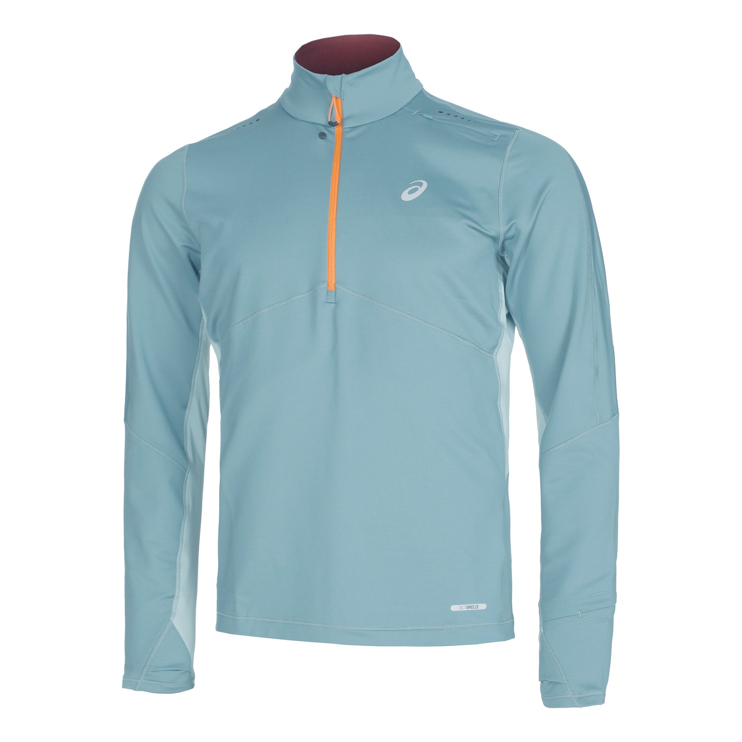 ASICS Winter Run Half-Zip Midlayer Topje hardlopen Heren - petrolblauw, grijs
