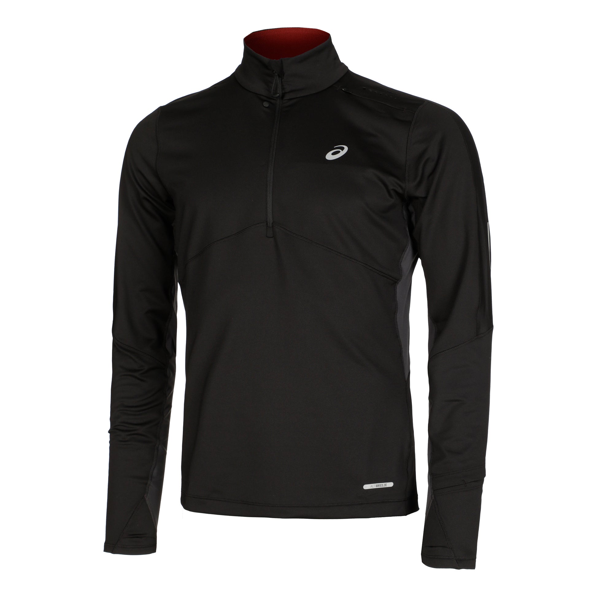 ASICS Winter Run Half-Zip Midlayer Topje hardlopen Heren - zwart, grijs
