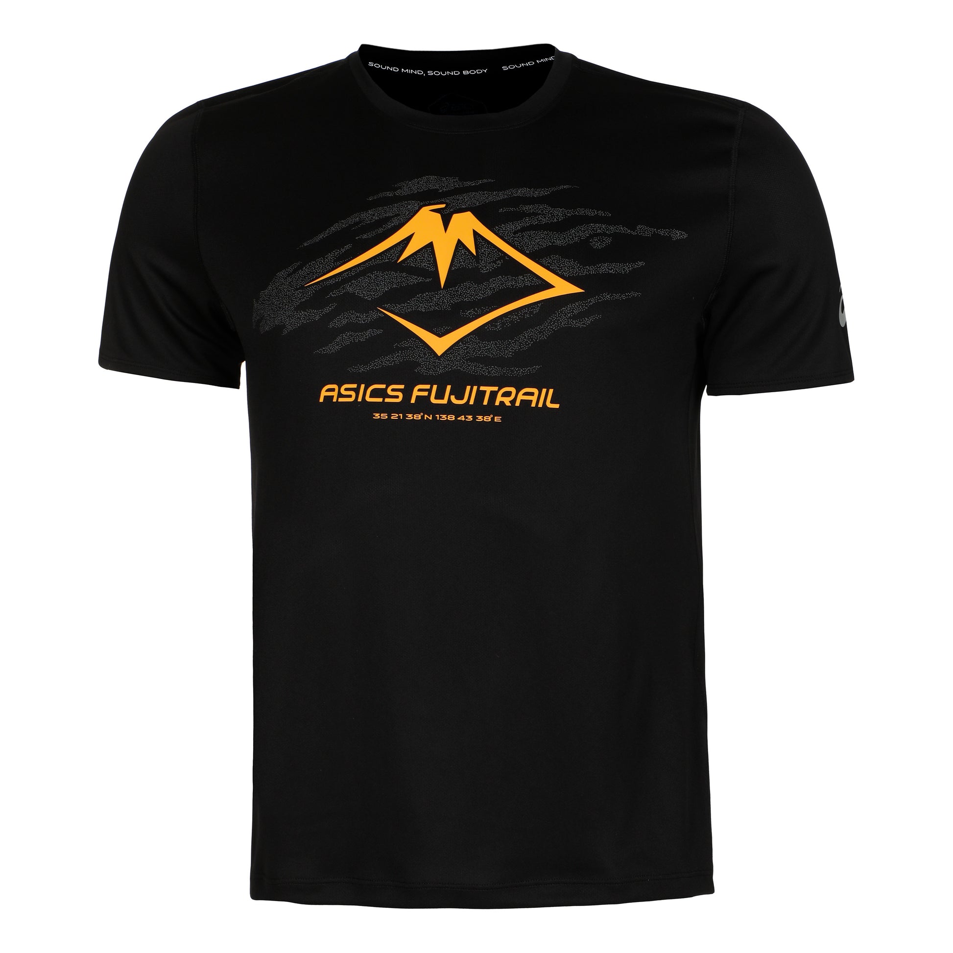 ASICS Fujitrail Logo Hardloopshirt Heren - zwart,