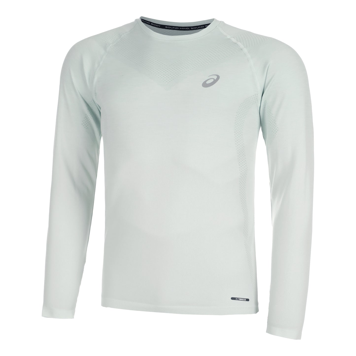 ASICS Seamless Longsleeve Heren - salie, crème