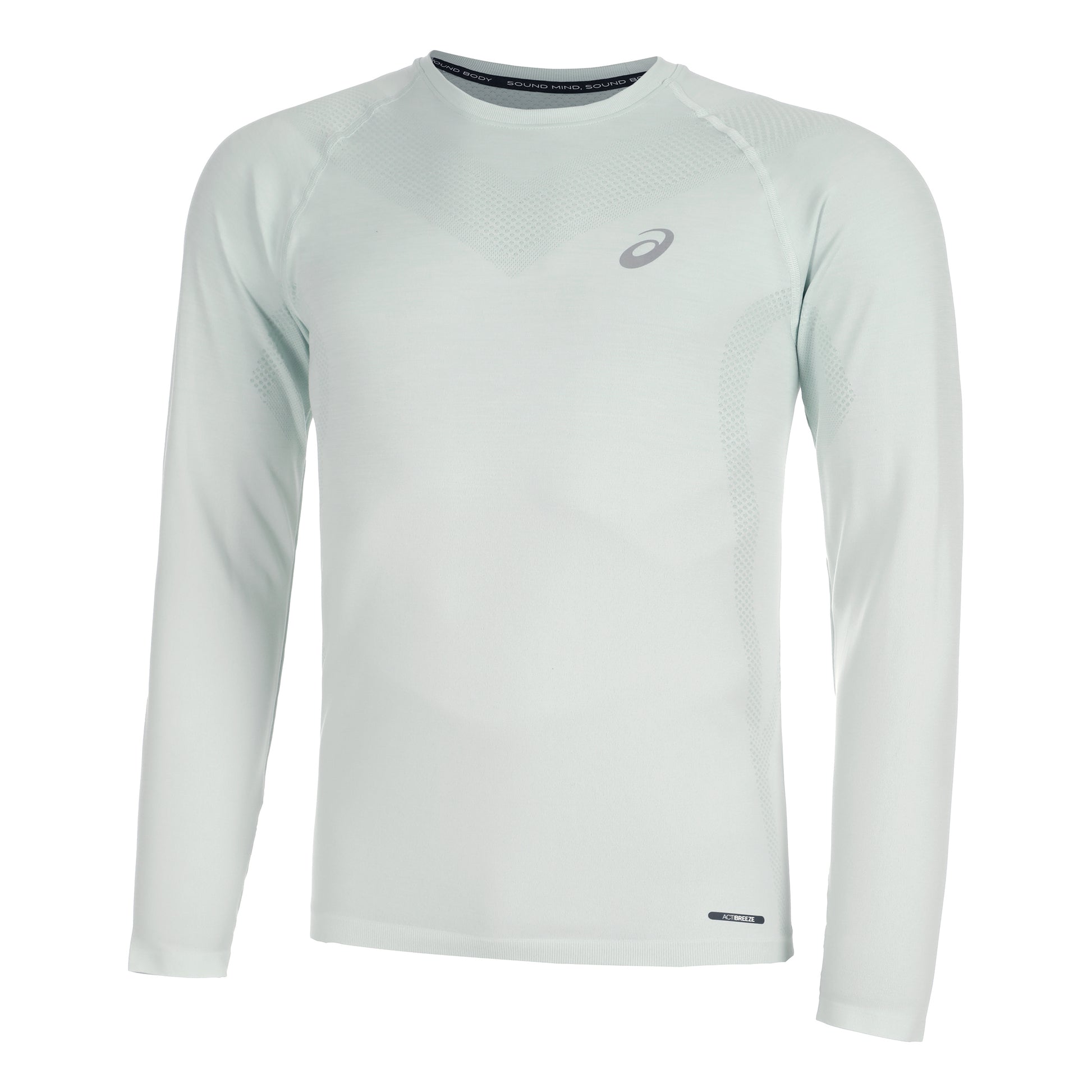 ASICS Seamless Longsleeve Heren - salie, crème