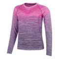 Seamless Longsleeve Dames - pink, donkerblauw