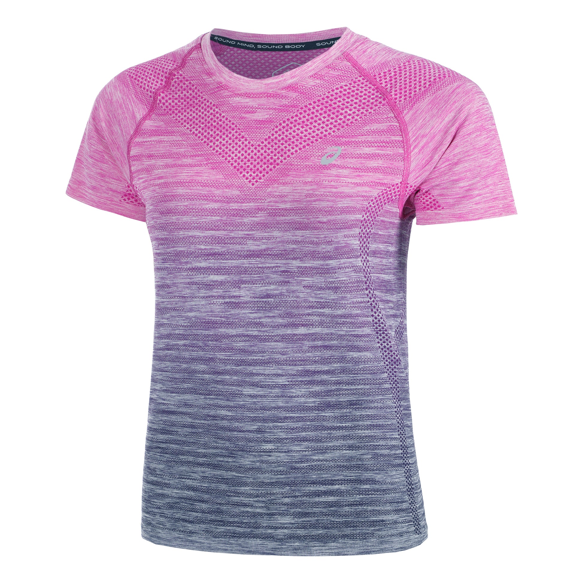 ASICS Seamless Hardloopshirt Dames - pink, donkerblauw