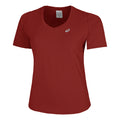 Road V-Neck Hardloopshirt Dames - donkerrood,