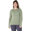 Road Seamless Hardloopshirt Dames-grijs, blauw