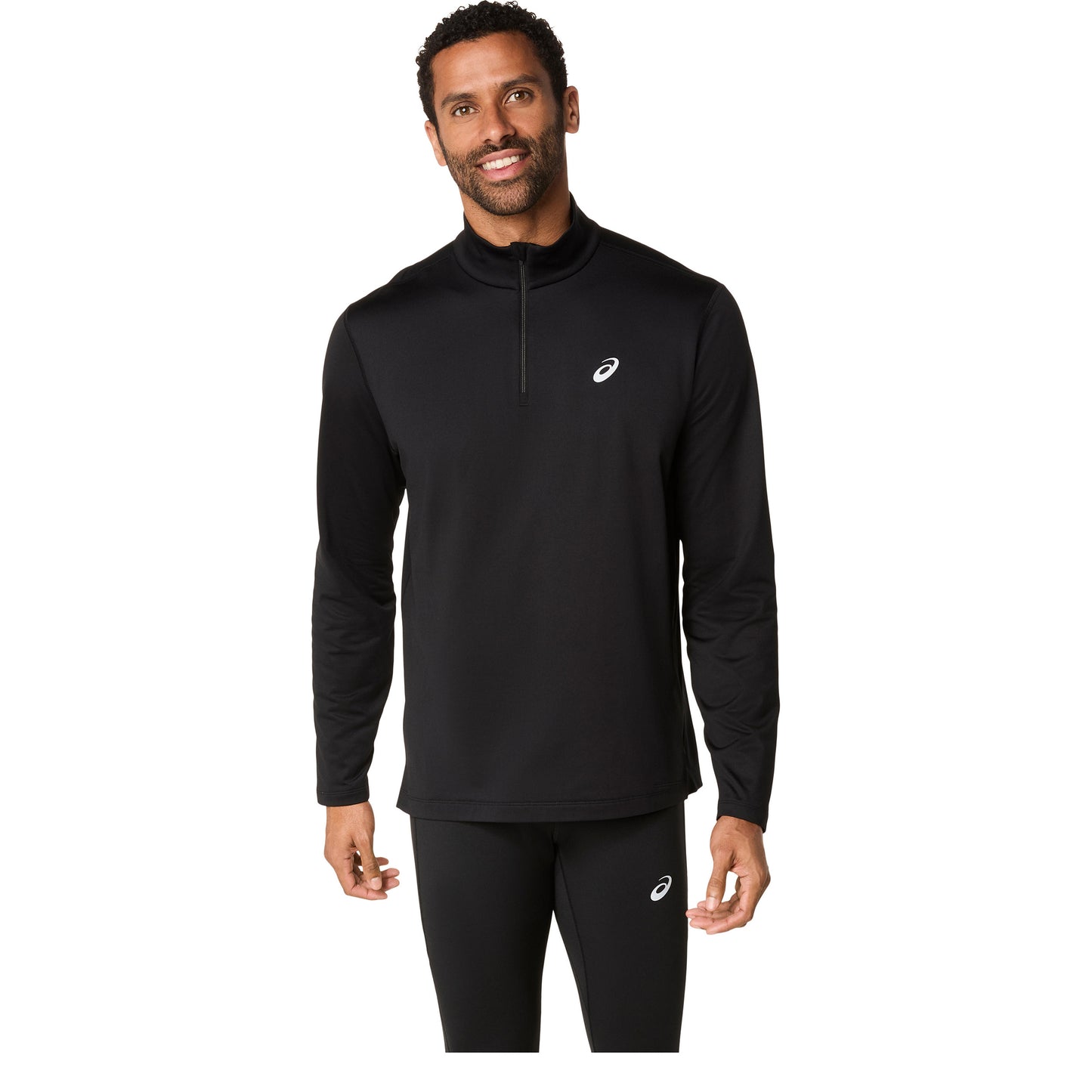 ASICS Core 1/2 Zip Winter  Hardloopshirt Heren - zwart