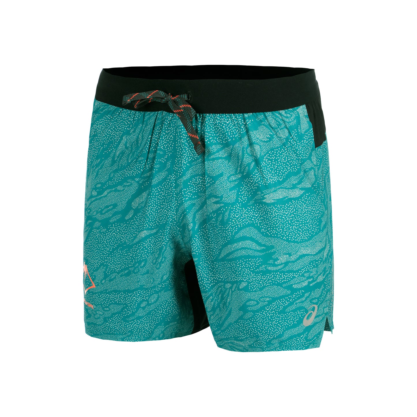 ASICS Fujitrail AOP 5in Hardloopshorts Heren-Turkoois