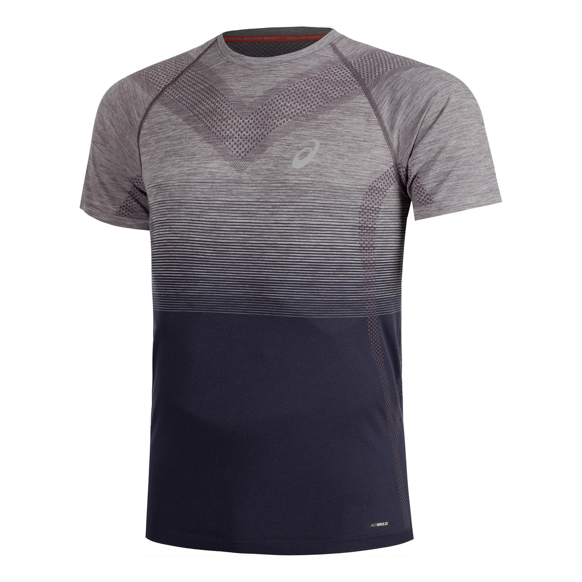 ASICS Seamless Hardloopshirt Heren - paars, grijs