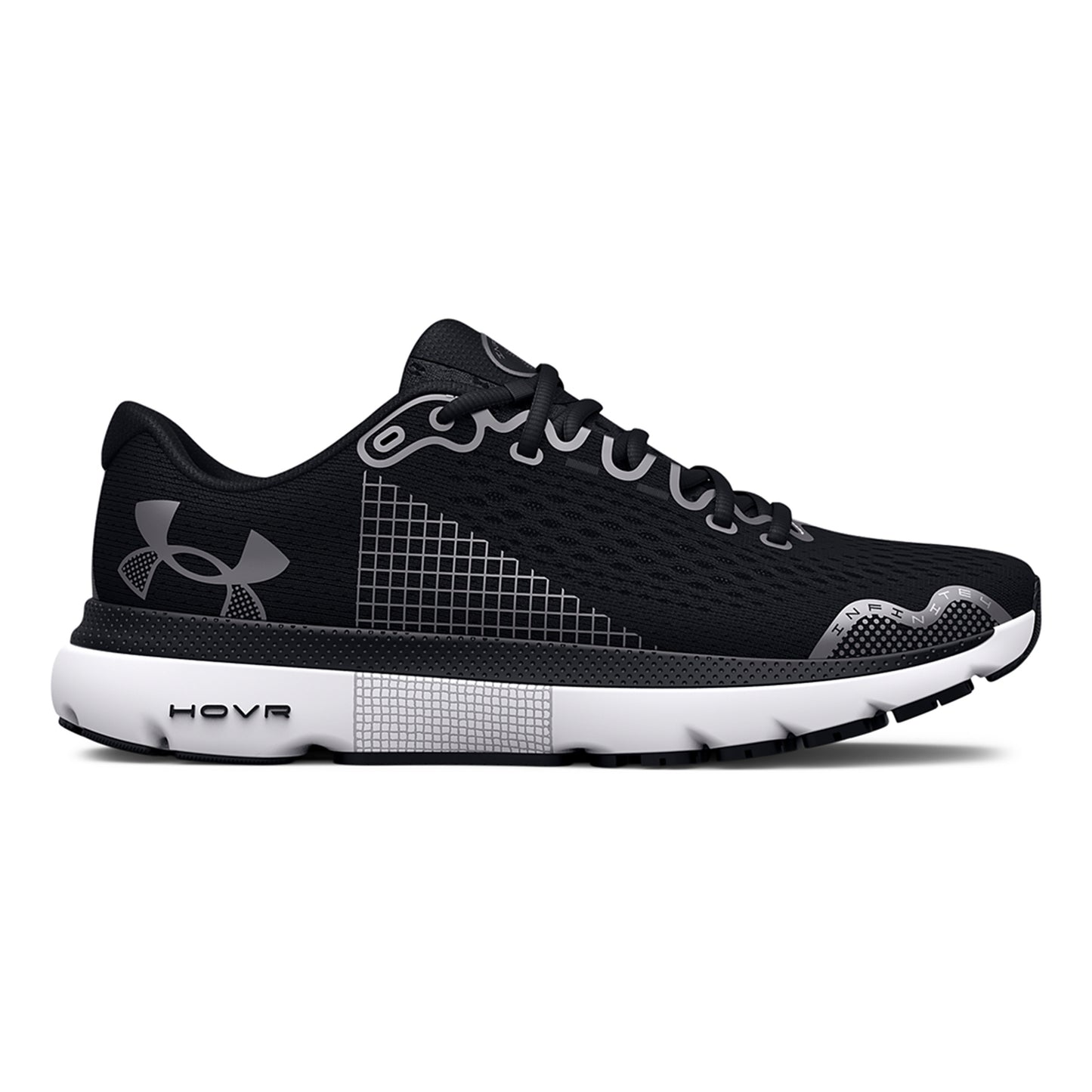 Under Armour HOVR Infinite 4 Neutrale schoen Heren - zwart, wit
