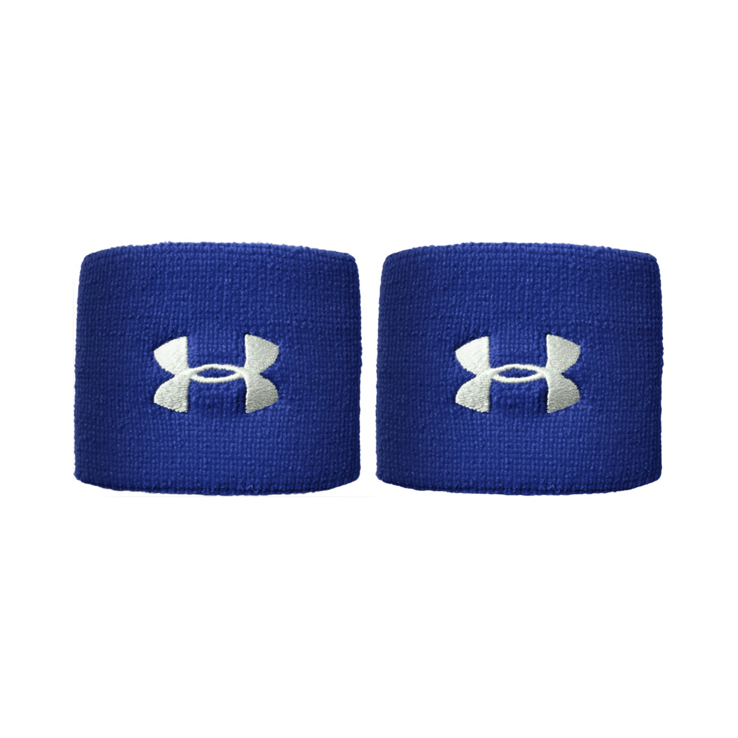 Under Armour Performance Zweetband Verpakking 2 stuks kort - blauw, wit
