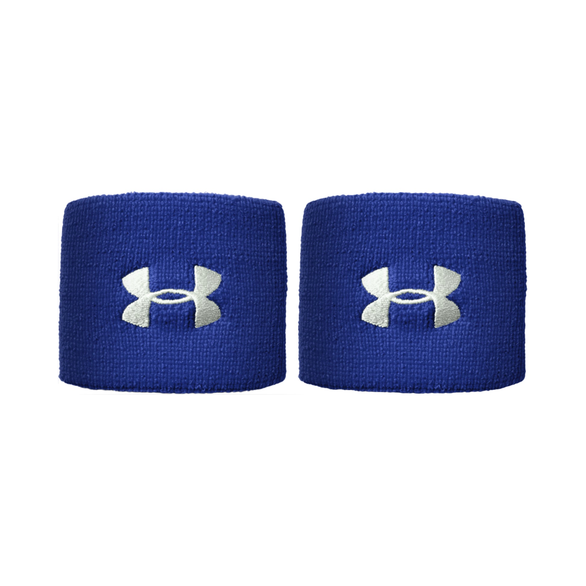Under Armour Performance Zweetband Verpakking 2 stuks kort - blauw, wit